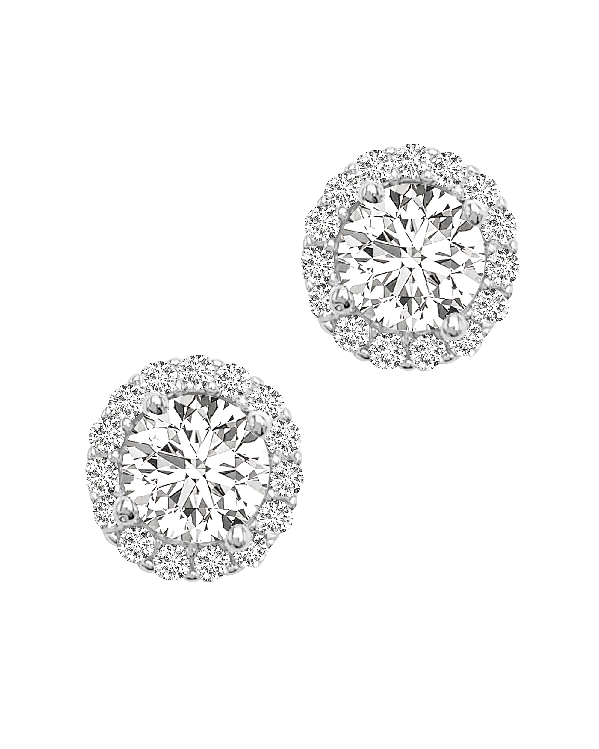 BOUCLES D'OREILLES EN ARGENT SOLITAIRE ET PIERRES