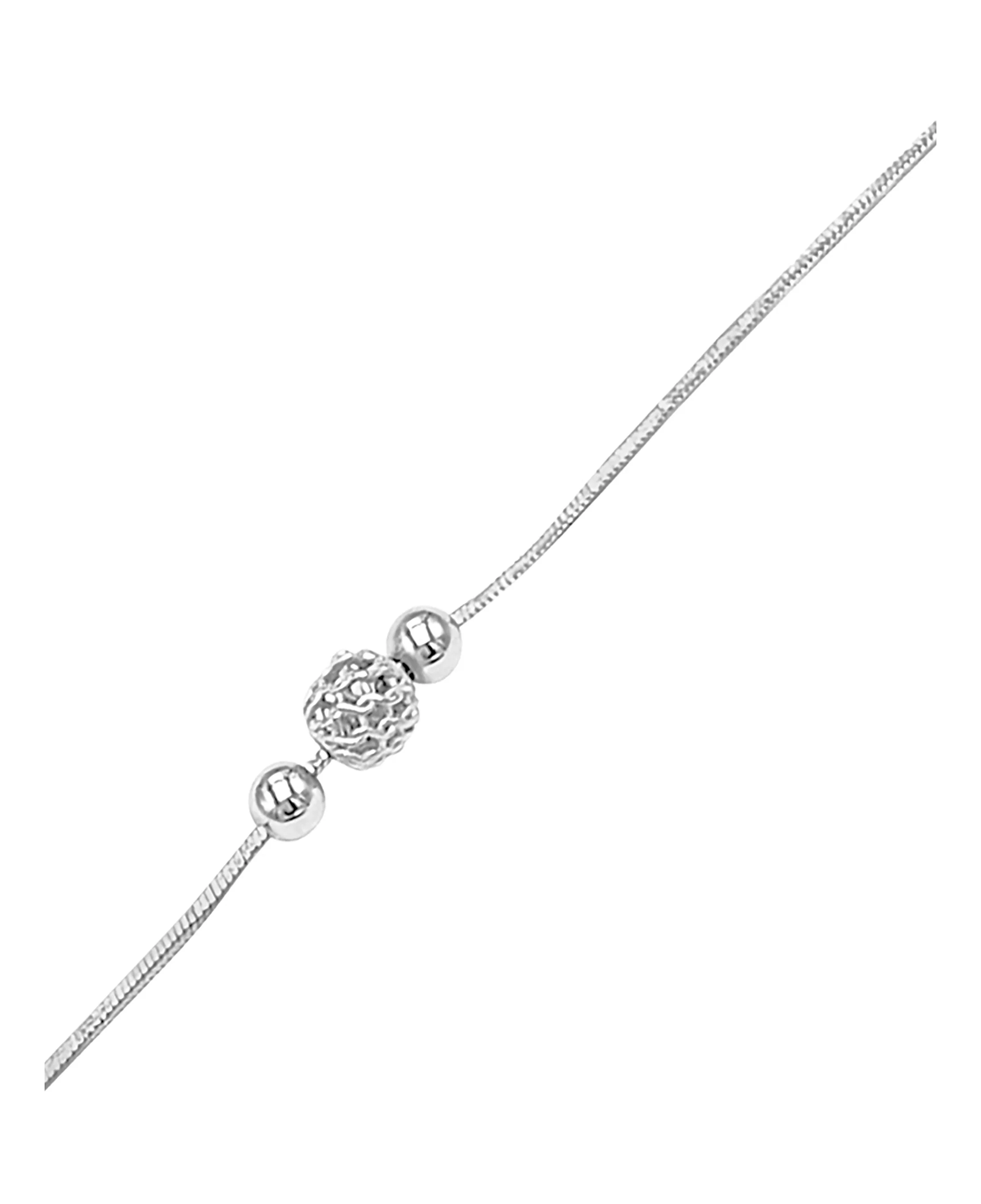 BRACELET EN ARGENT AVEC BOULES