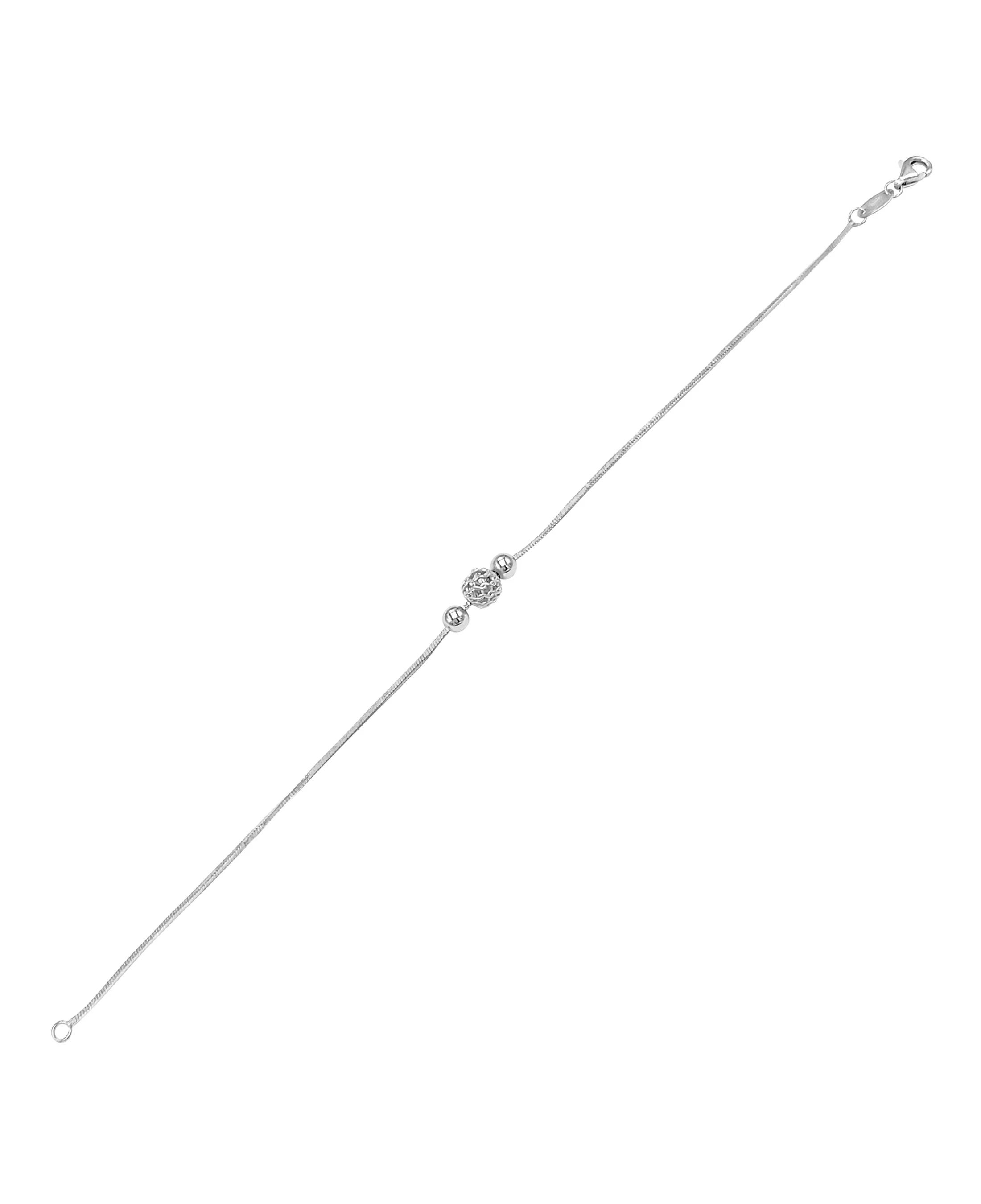 BRACELET EN ARGENT AVEC BOULES - Image 2