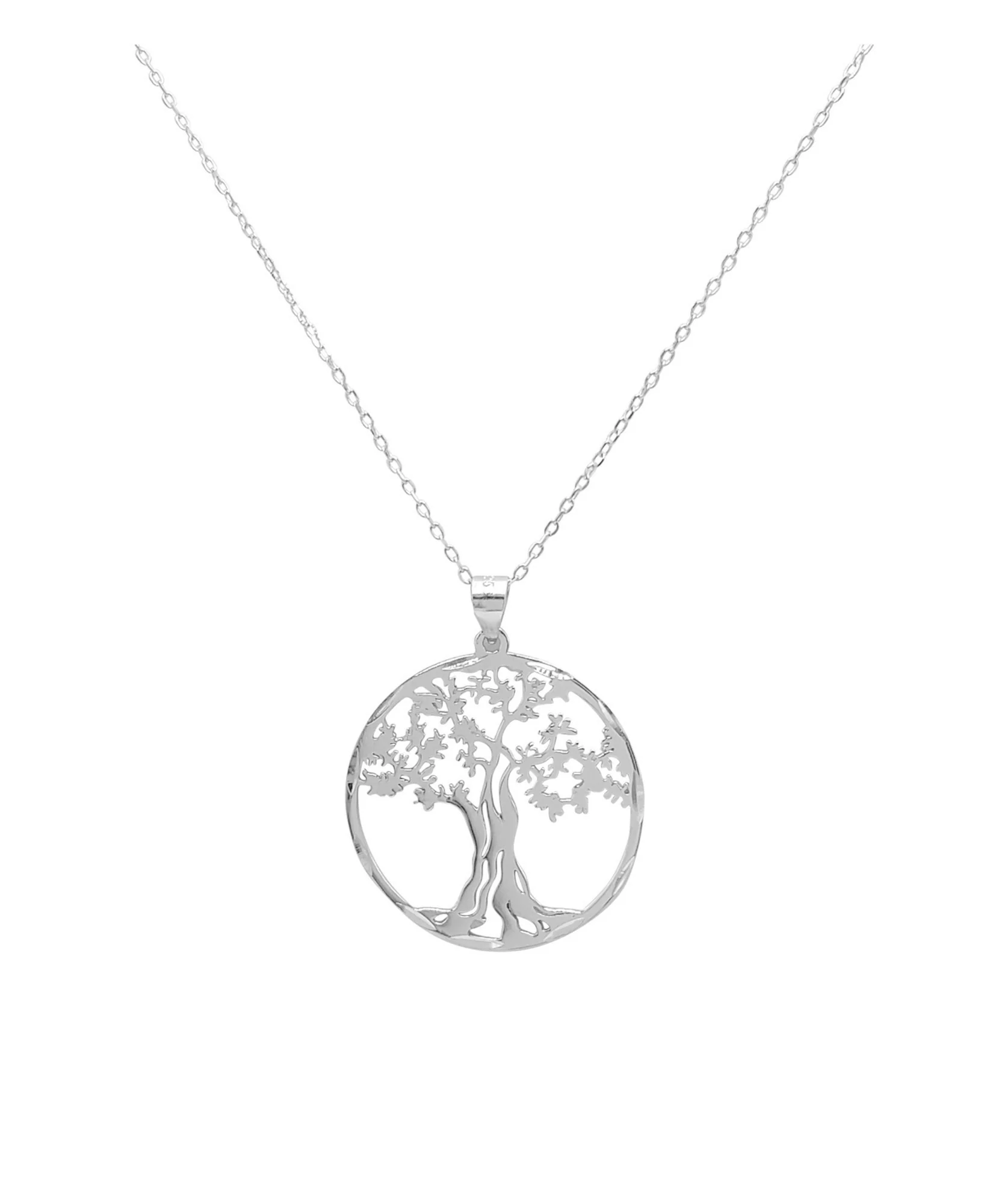 COLLIER EN ARGENT AVEC PENDENTIF ARBRE DE VIE