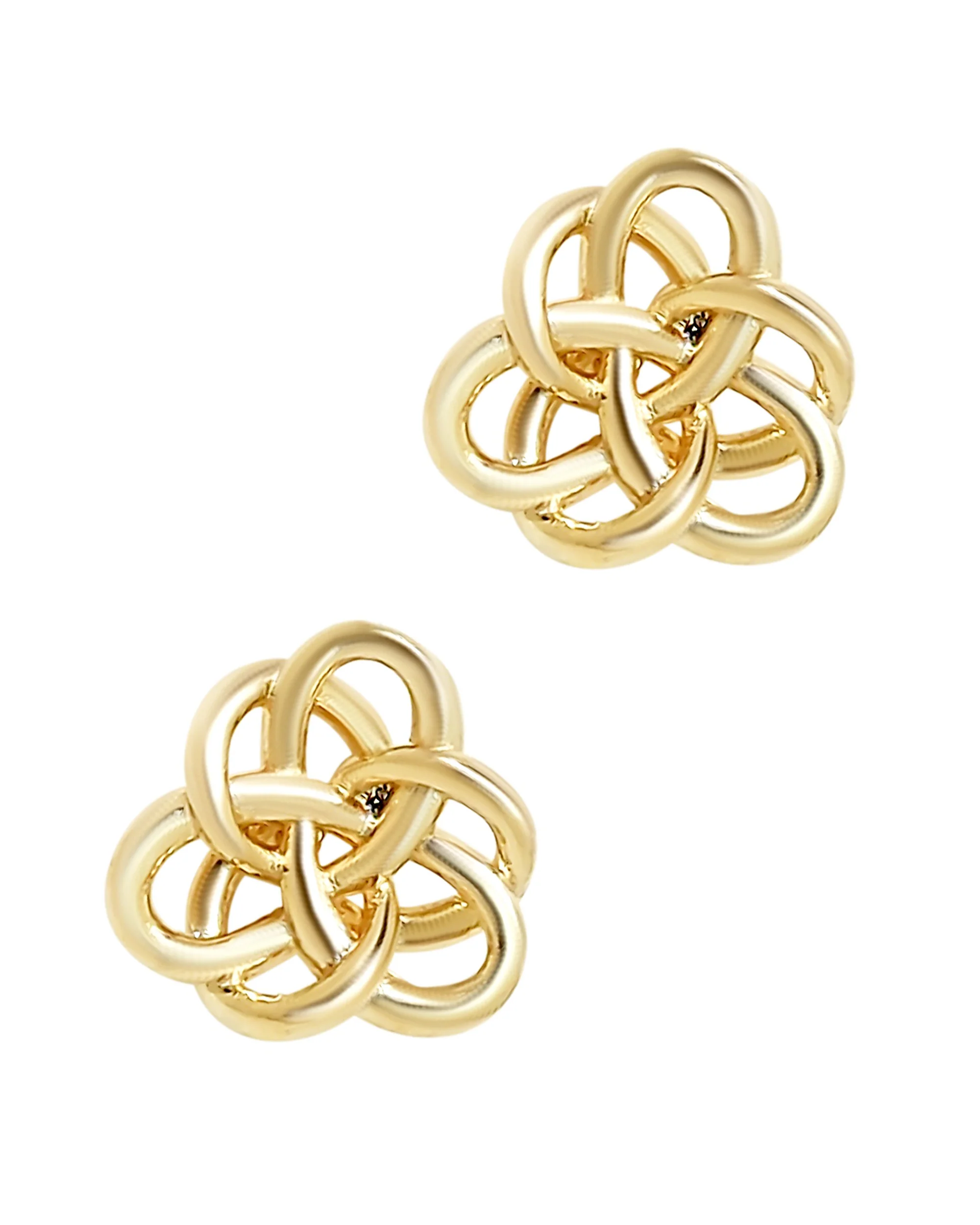 BOUCLES D'OREILLES EN PLAQUE OR MOTIF FANTAISIE