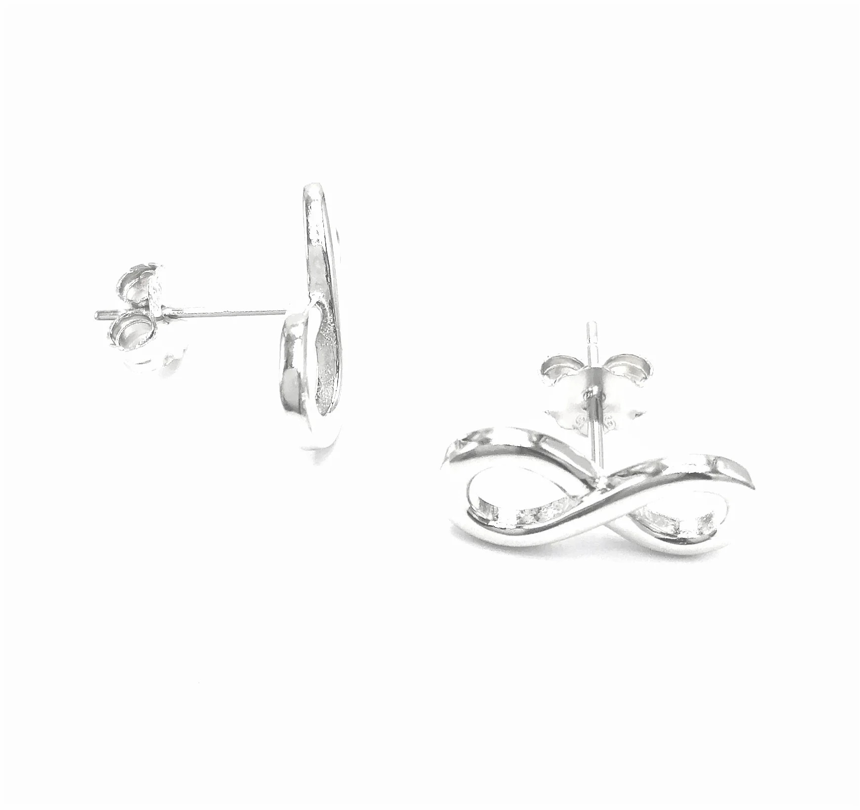 BOUCLES D'OREILLES EN ARGENT INFINI - Image 2
