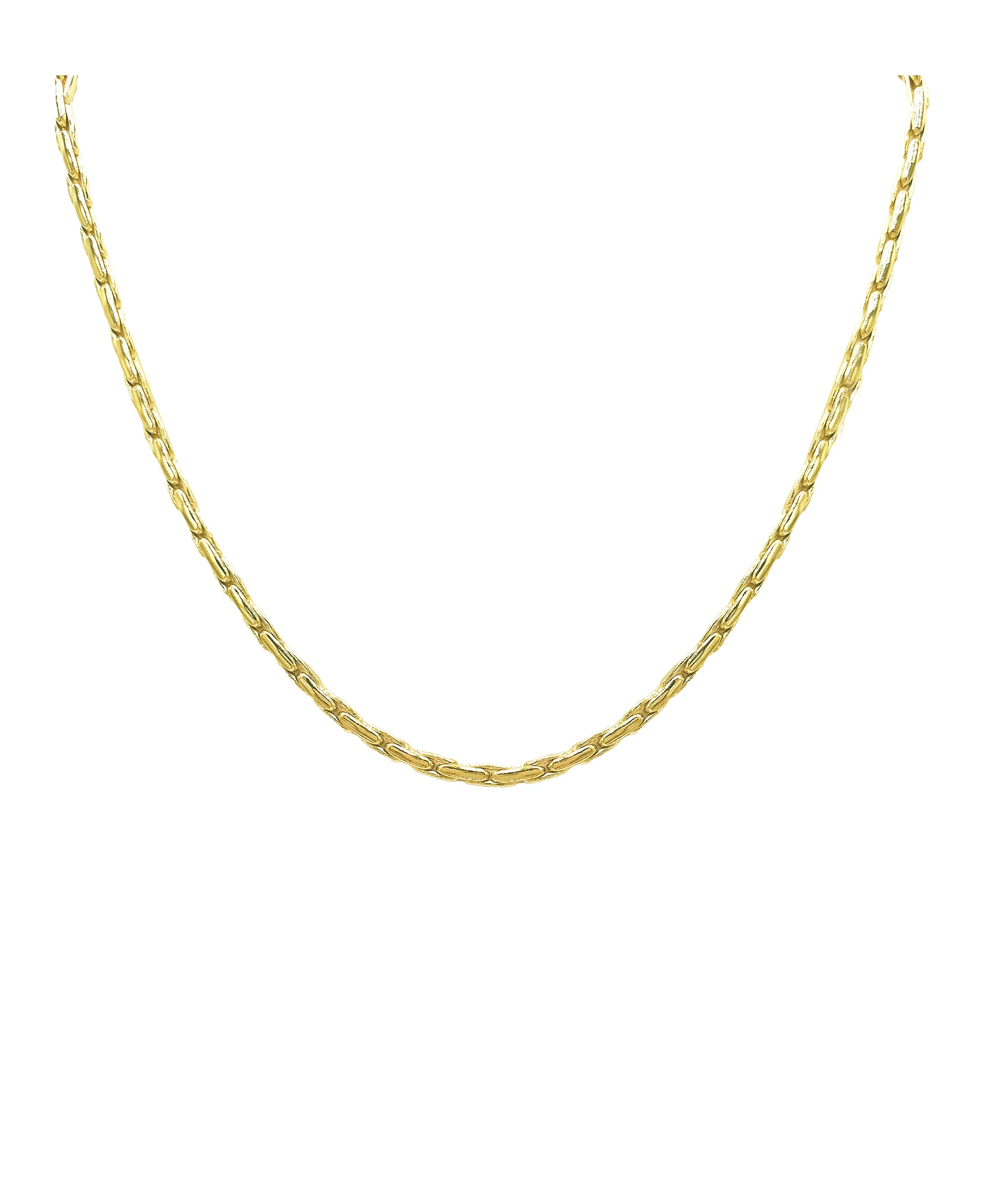 COLLIER EN ACIER DORE MAILLE PALOMA