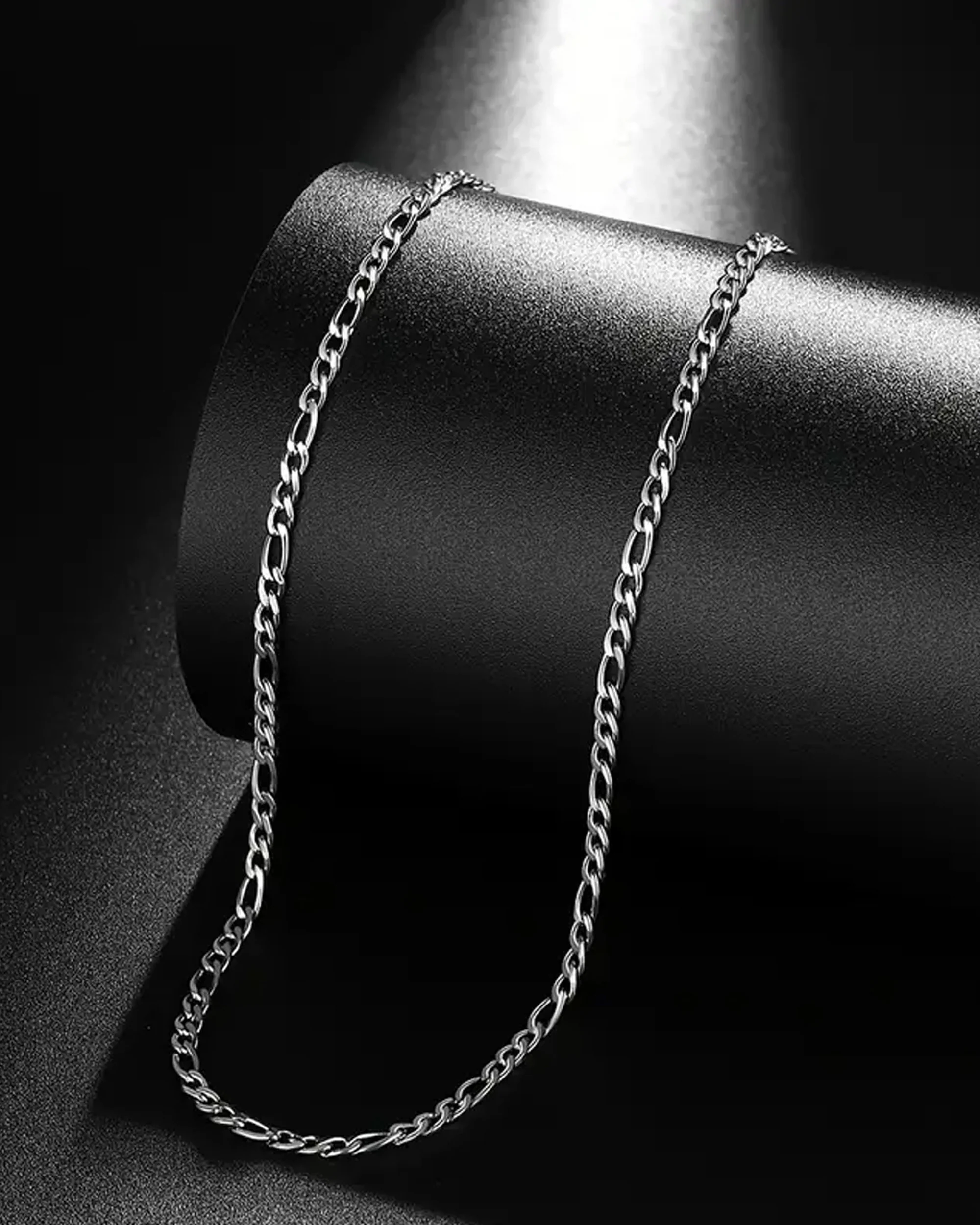 CHAINE EN ACIER MAILLE FIGARO 3,7 MM - Image 3