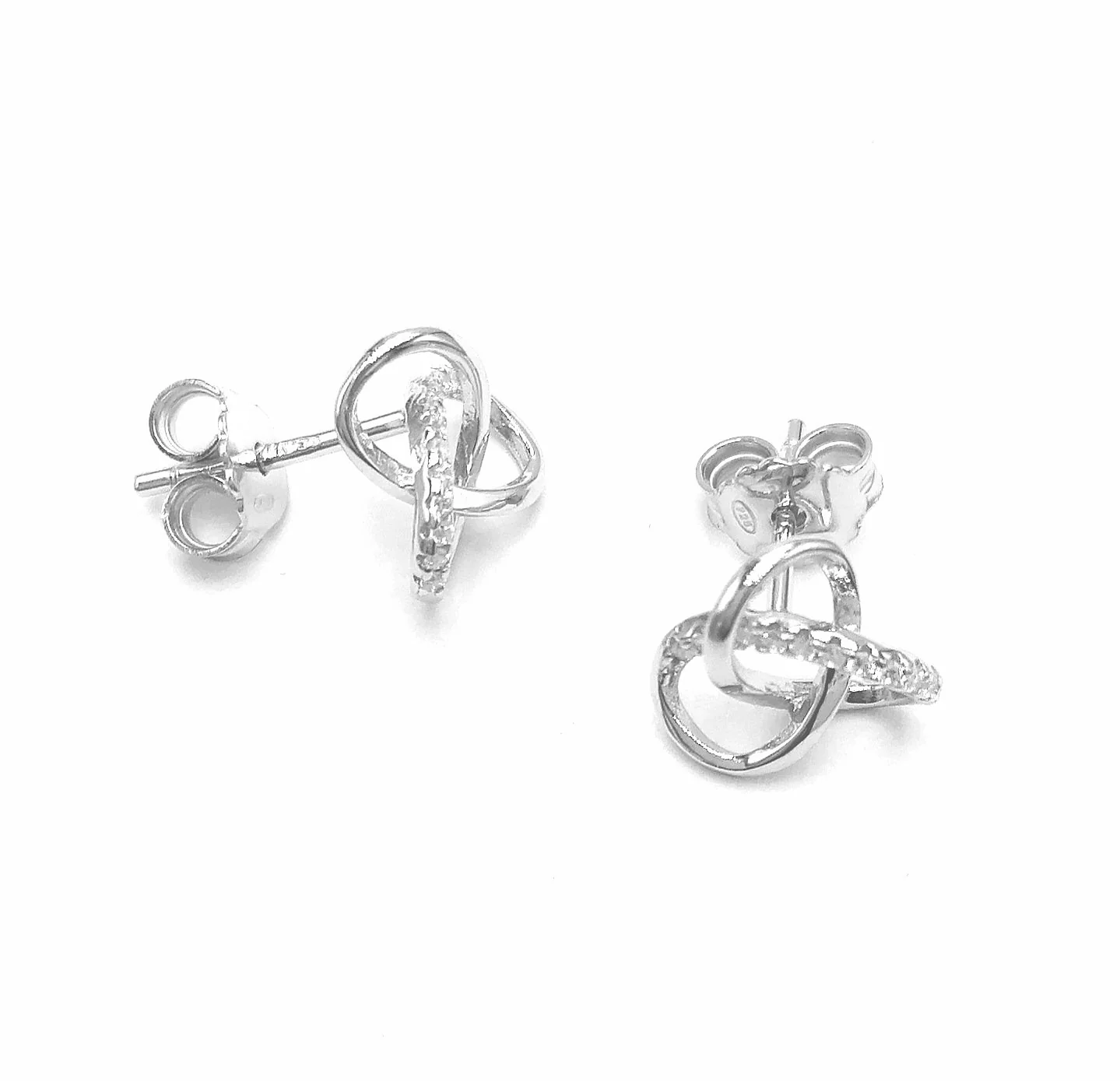 BOUCLES D'OREILLES EN ARGENT ELLIPSE - Image 3