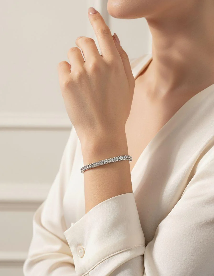 BRACELET RIVIERE EN ACIER - Image 2