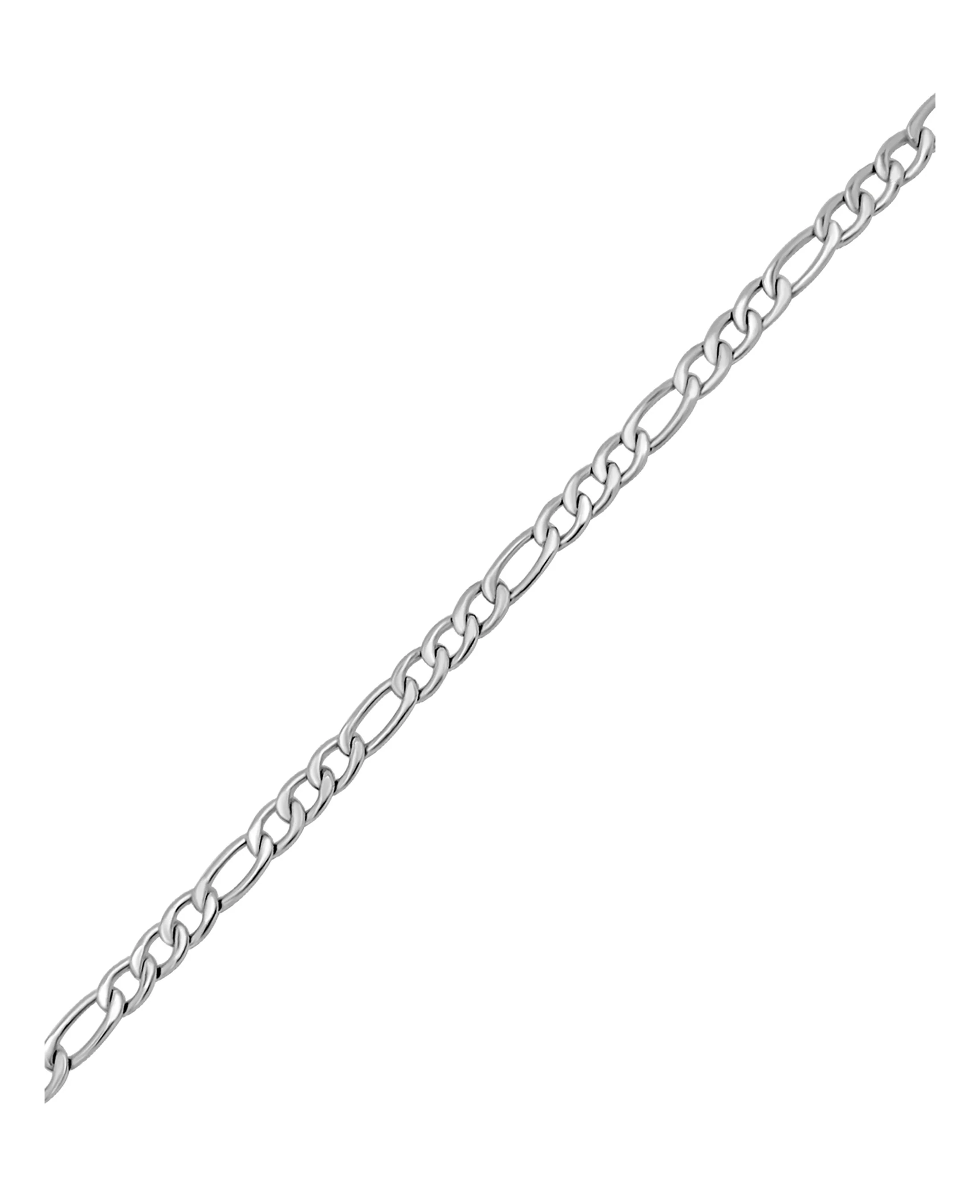 BRACELET EN ACIER MAILLE FIGARO 5,5 MM