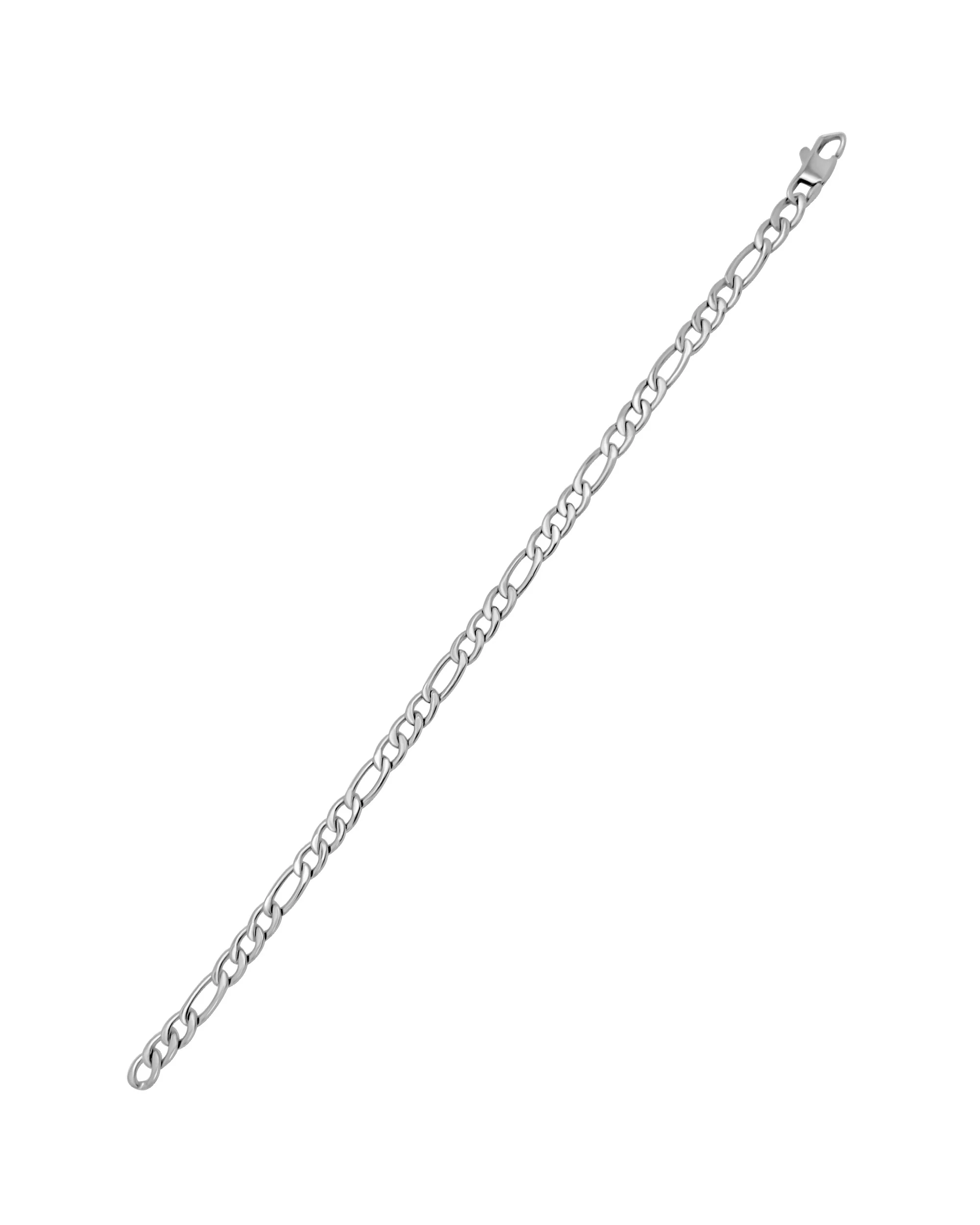 BRACELET EN ACIER MAILLE FIGARO 5,5 MM - Image 3
