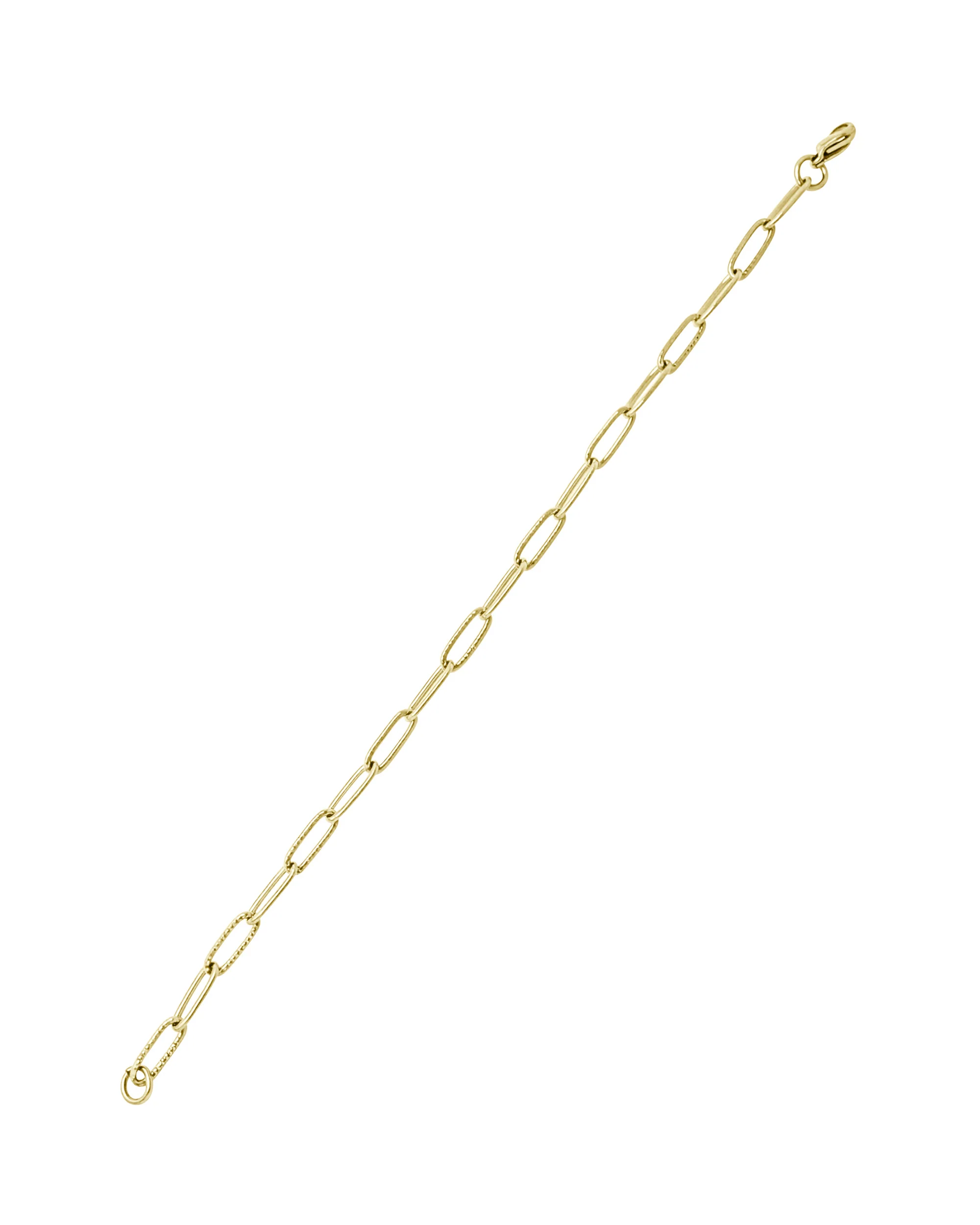 BRACELET ACIER DORE AVEC RECTANGLE - Image 3