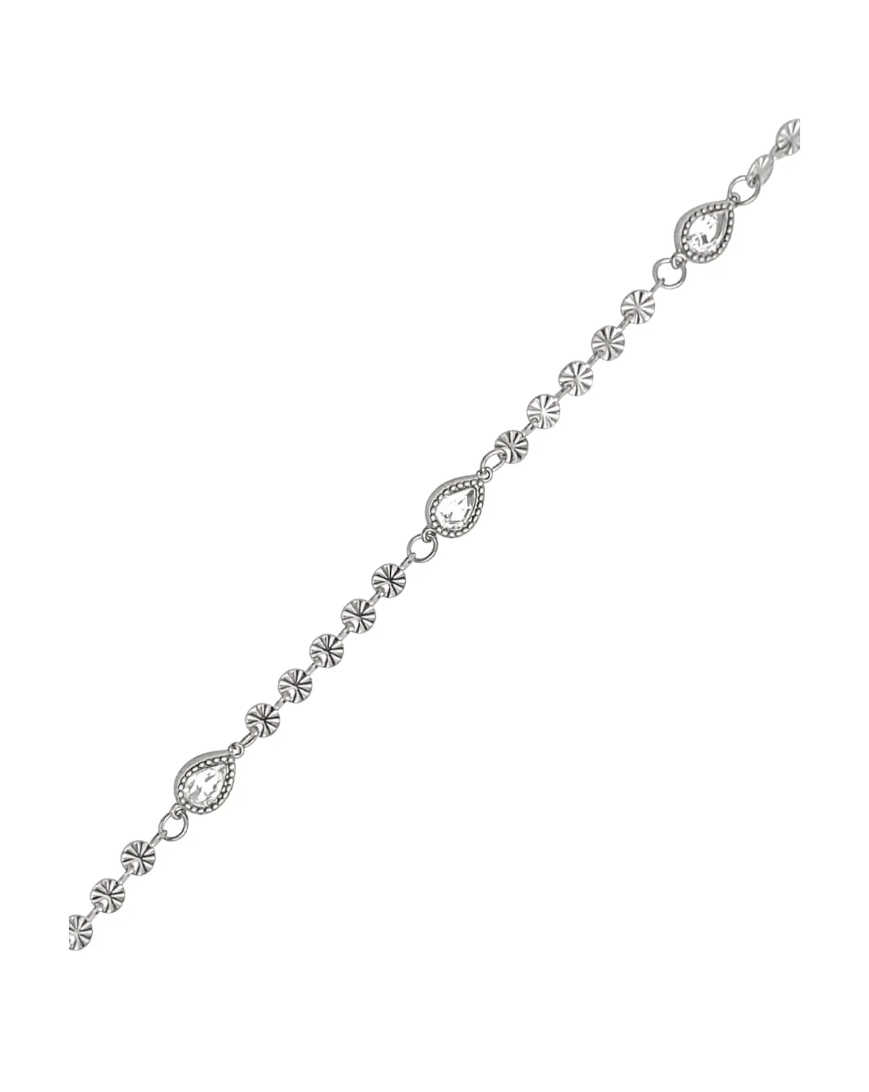 BRACELET EN ACIER AVEC PIERRES