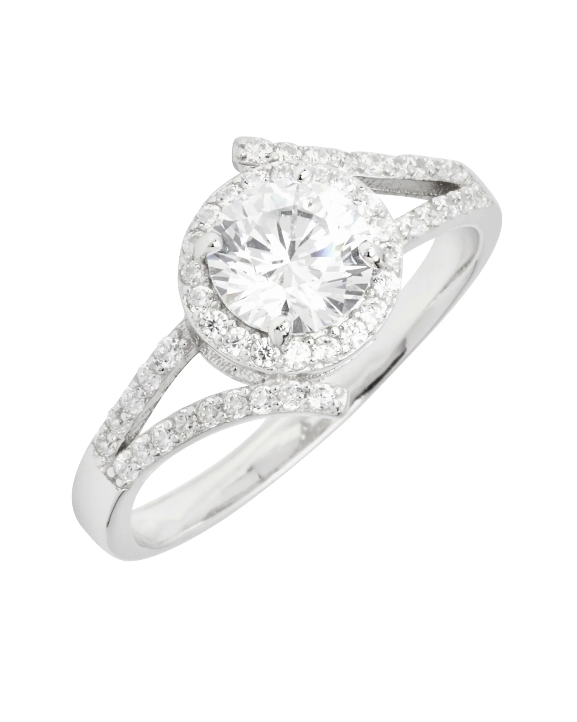 BAGUE EN ARGENT SOLITAIRE ET PIERRES