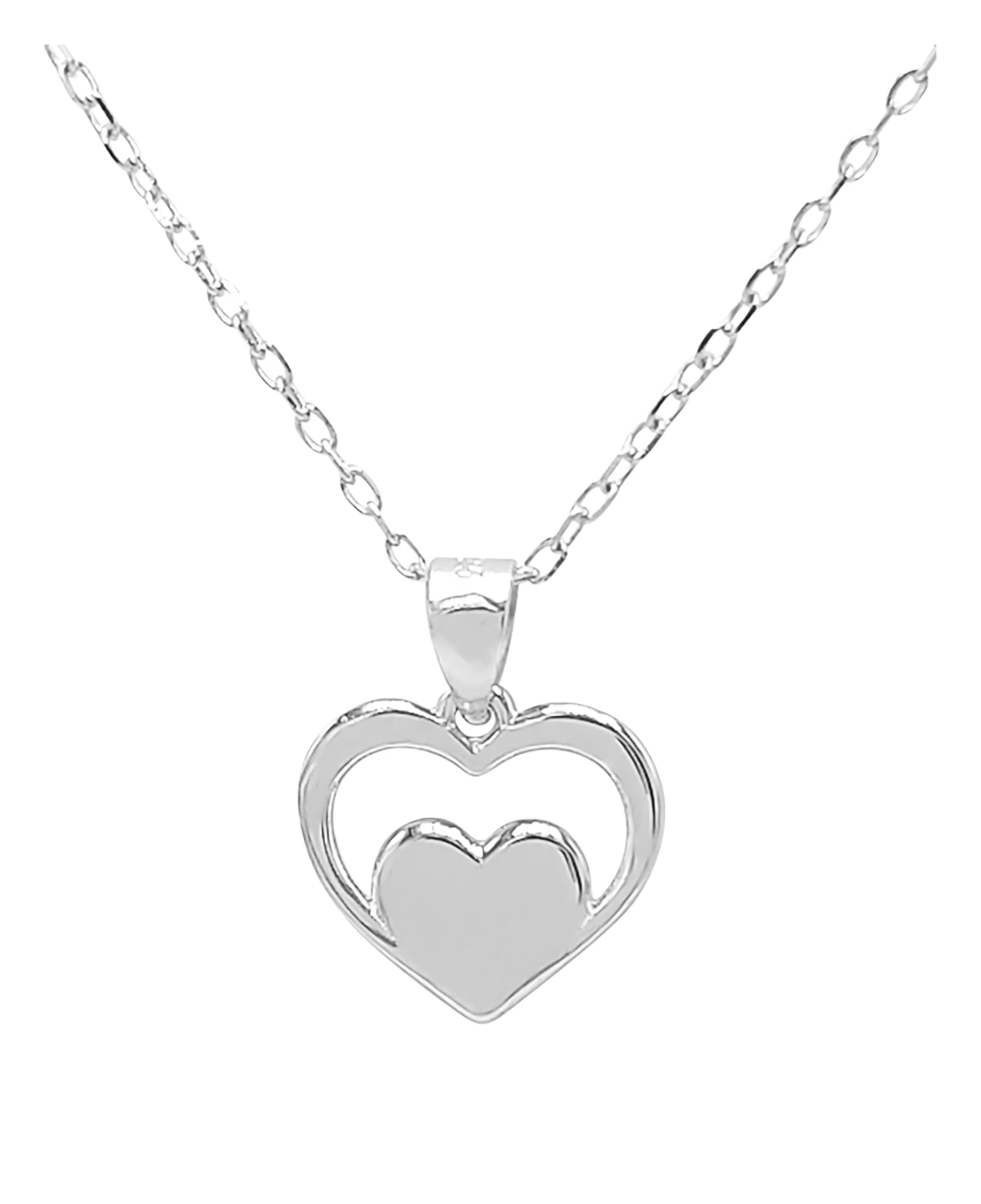 COLLIER EN ARGENT AVEC PENDENTIF COEUR - Image 3