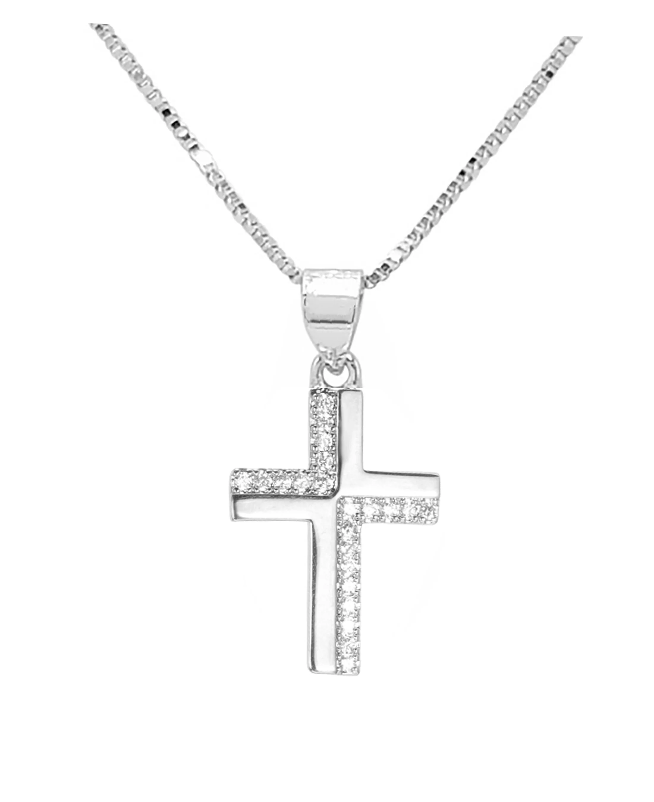 COLLIER EN ARGENT PENDENTIF CROIX - Image 3