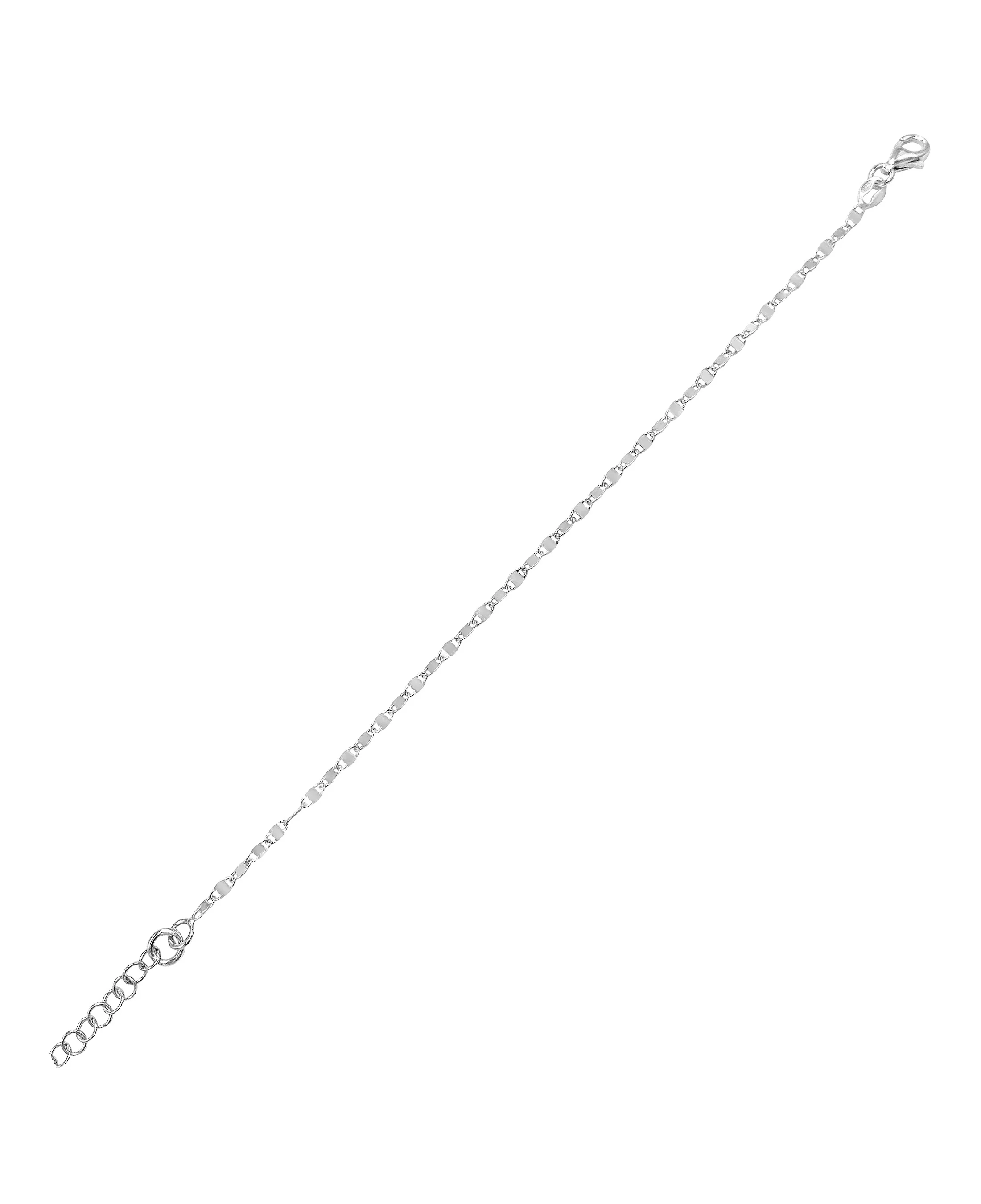 BRACELET EN ARGENT MAILLES OVALES - Image 2
