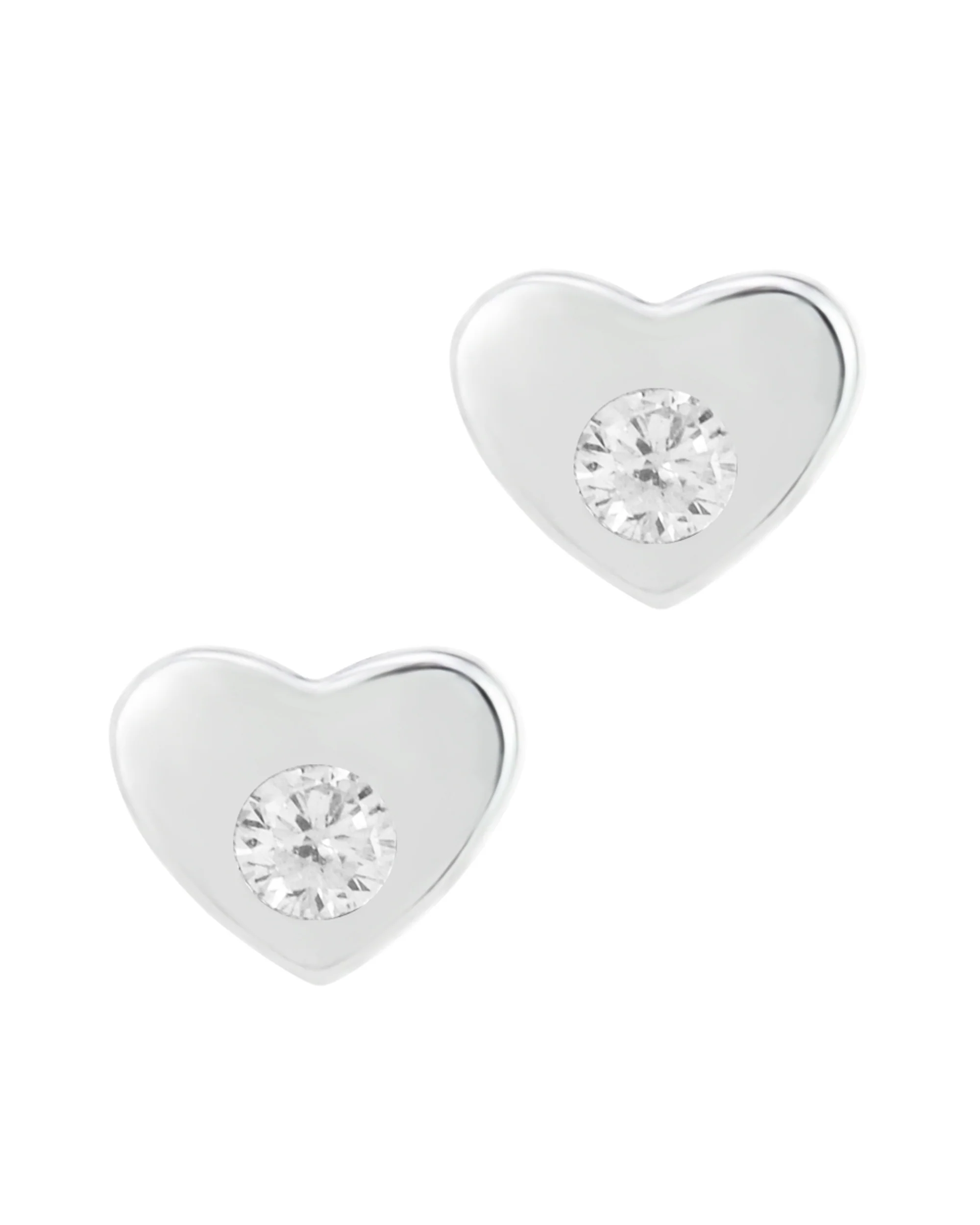 BOUCLES D'OREILLES EN ARGENT COEUR