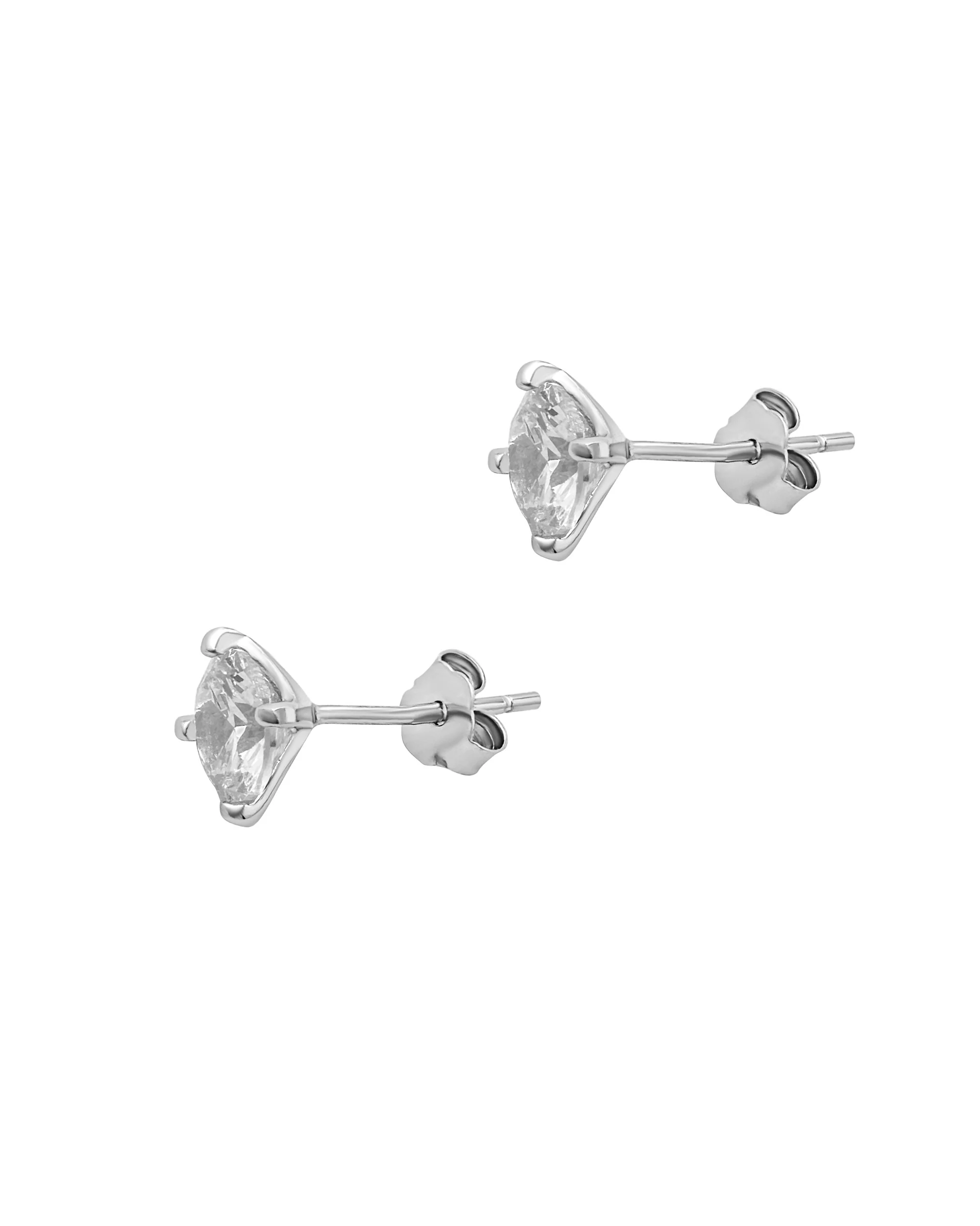 BOUCLES D'OREILLES EN ARGENT AVEC ZIRCONIUM - Image 3