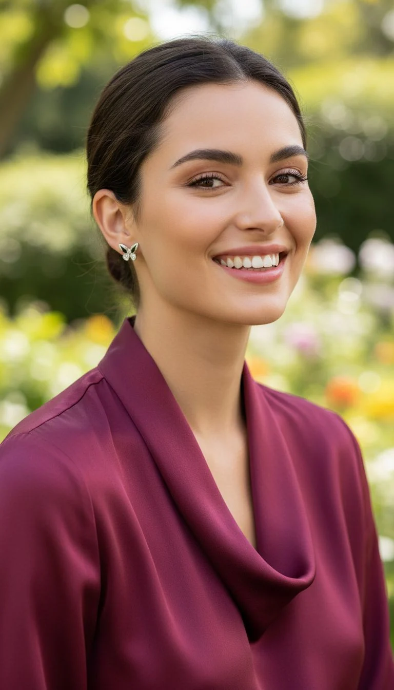 BOUCLES D'OREILLES EN ARGENT PAPILLONS AVEC PIERRES - Image 2