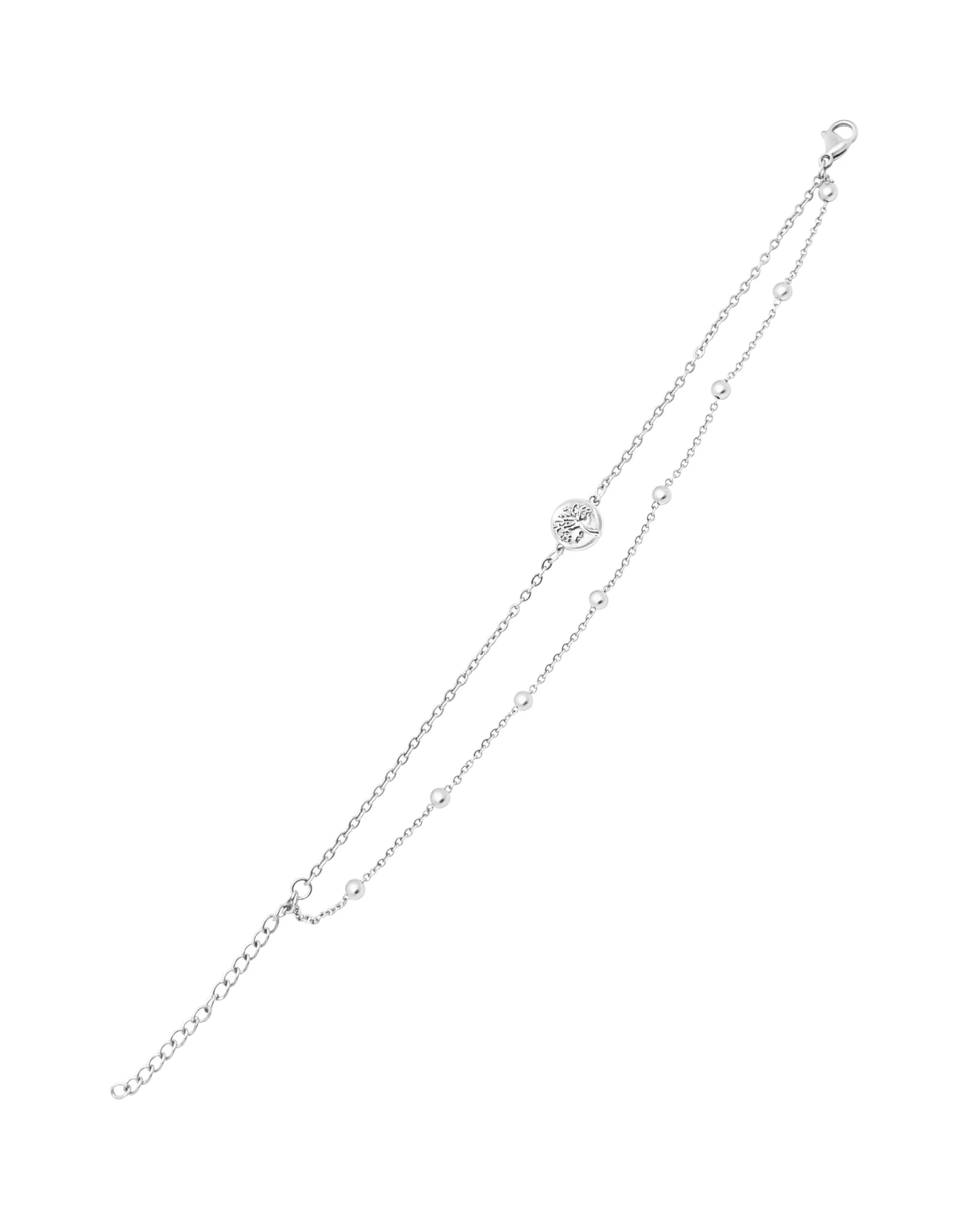 BRACELET EN ACIER ARBRE DE VIE ET BILLES - Image 3