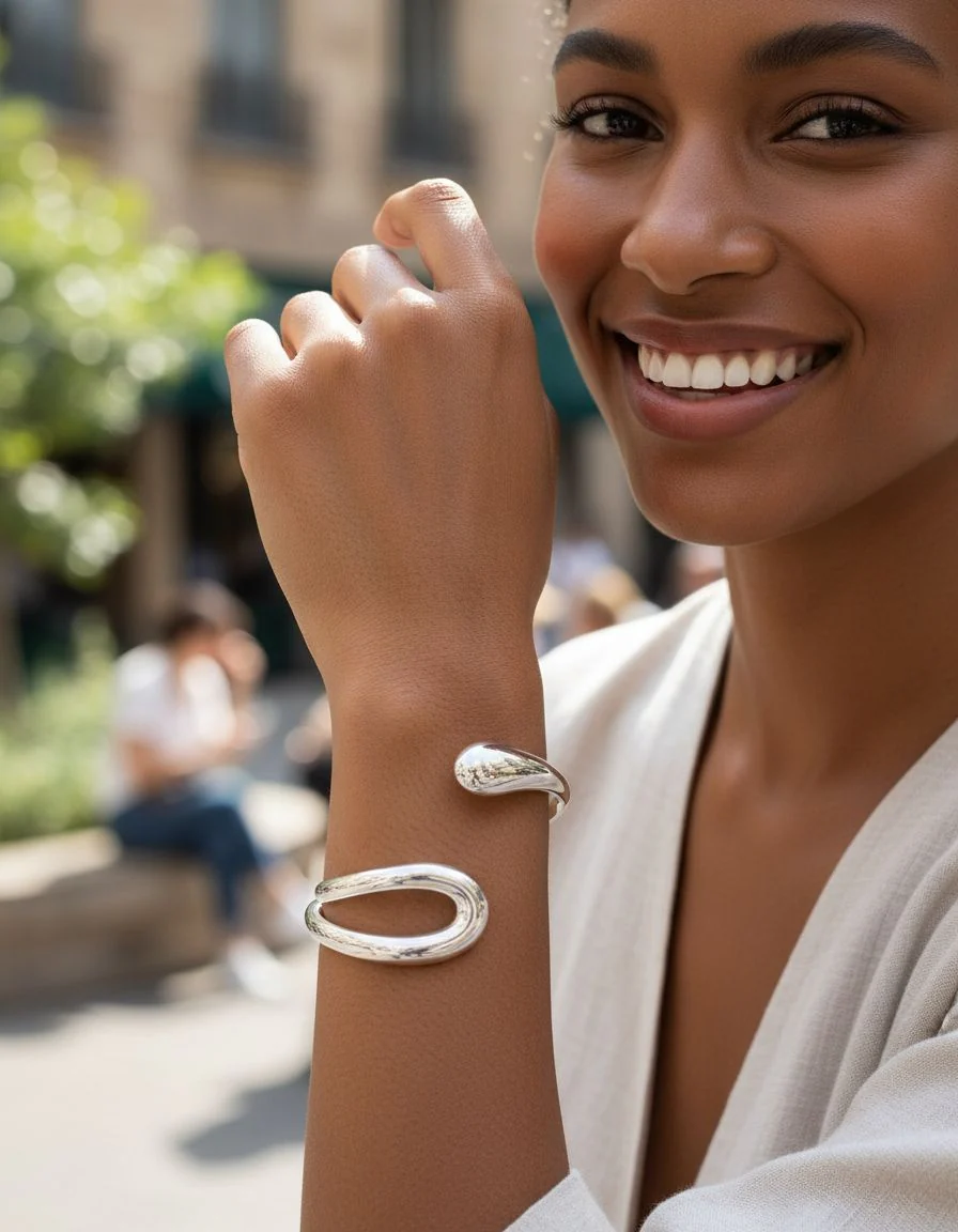BRACELET EN ACIER AVEC BOUCLE EVIDE - Image 2