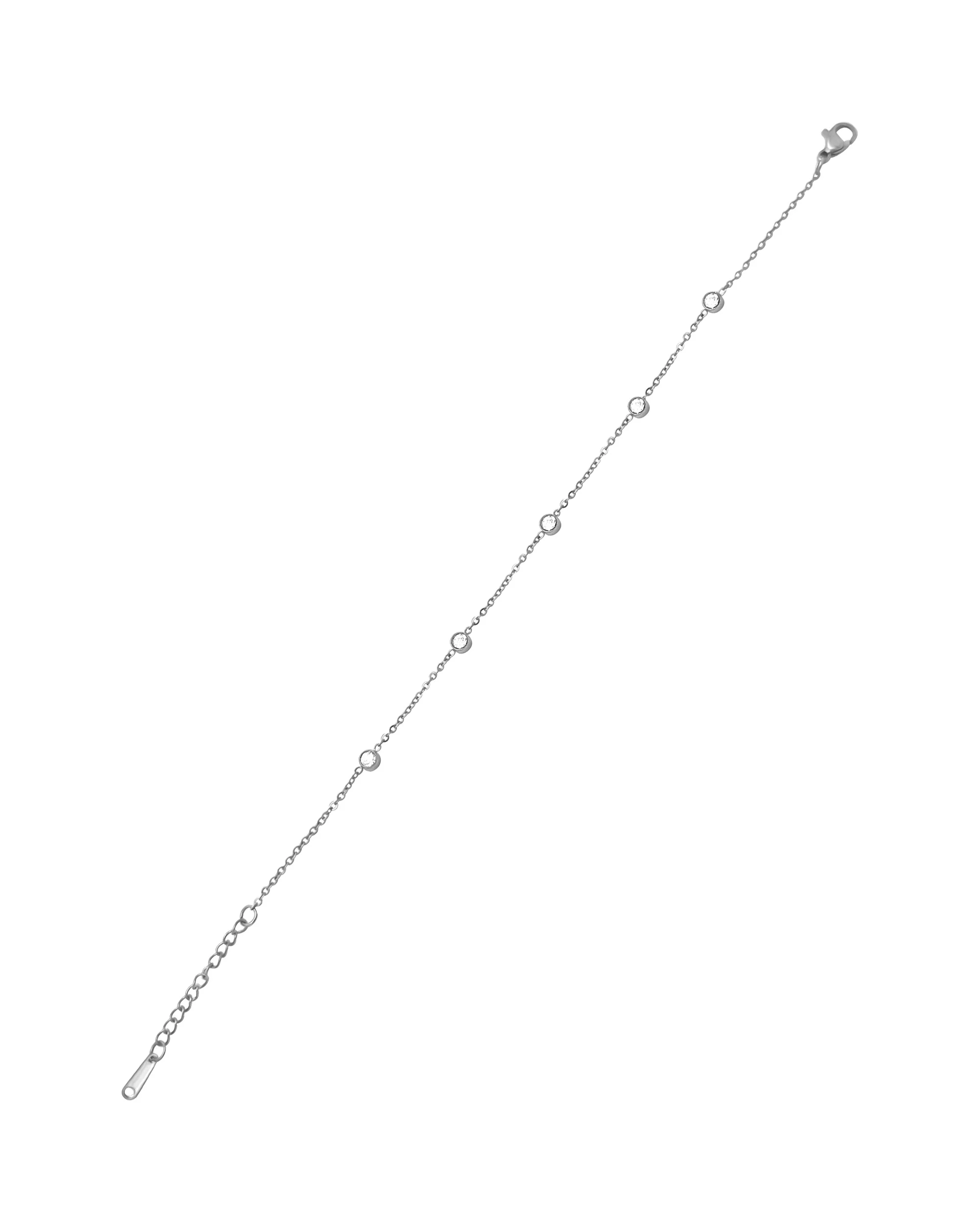 BRACELET EN ACIER AVEC RONDS EN STRASS - Image 3