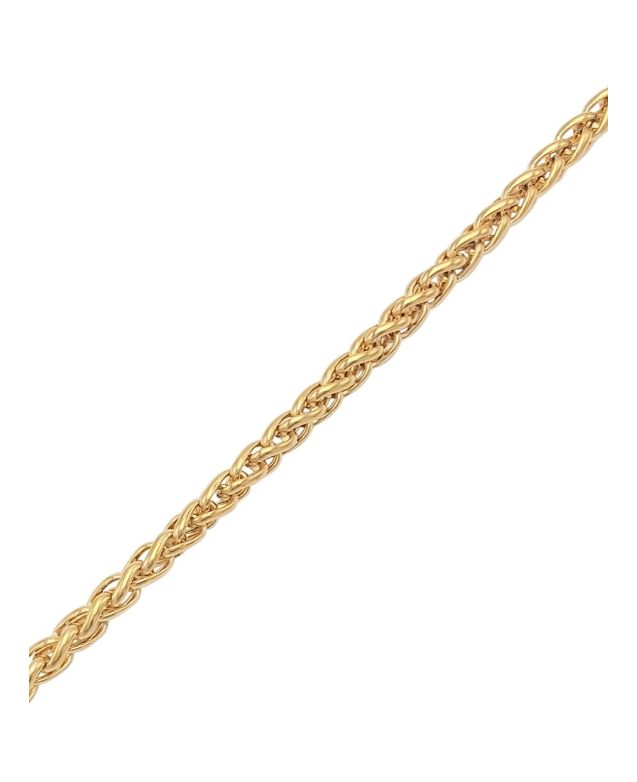 BRACELET EN ACIER DORE MAILLE PALMIER 6 MM