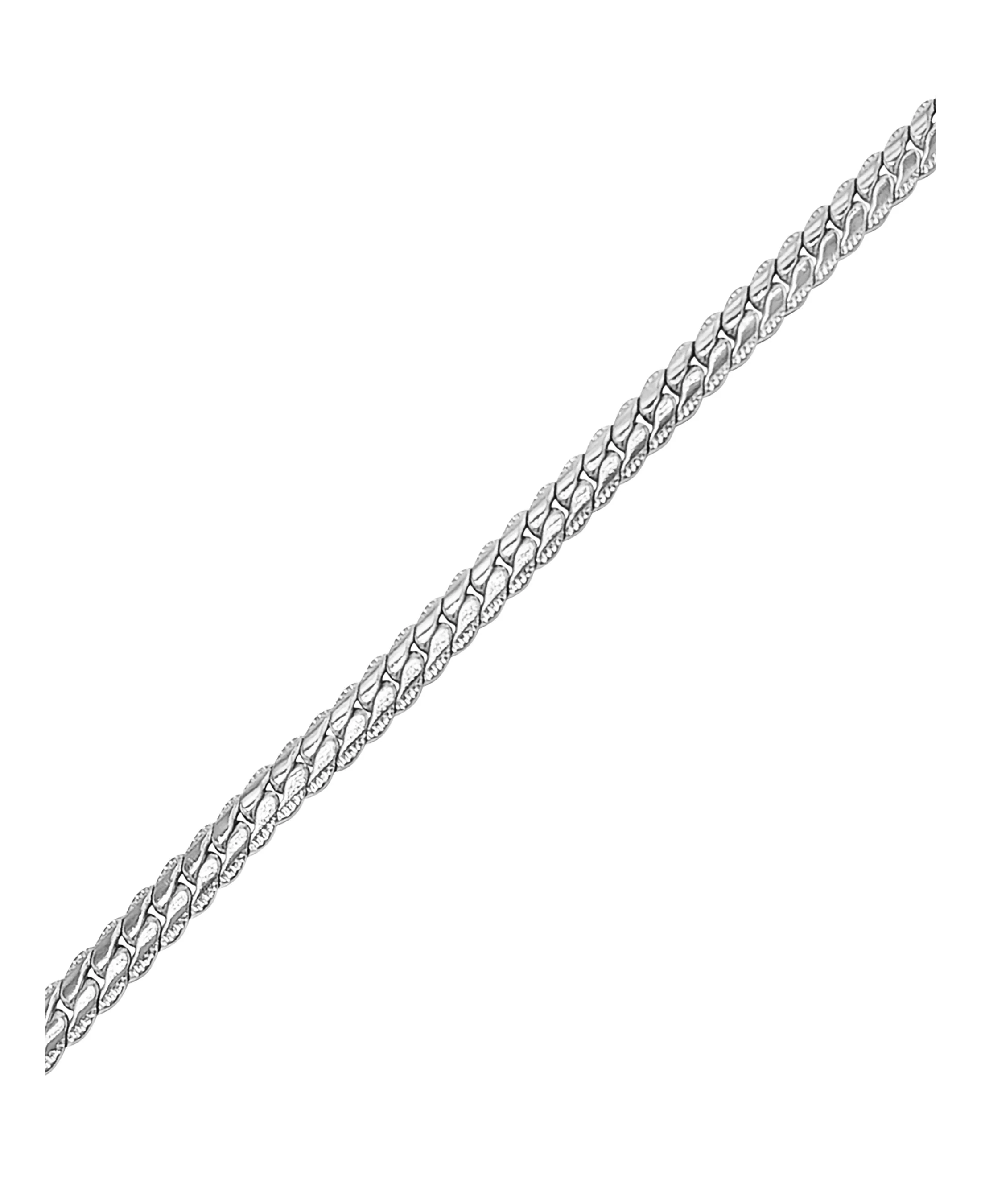 BRACELET EN ACIER MAILLE ANGLAISE