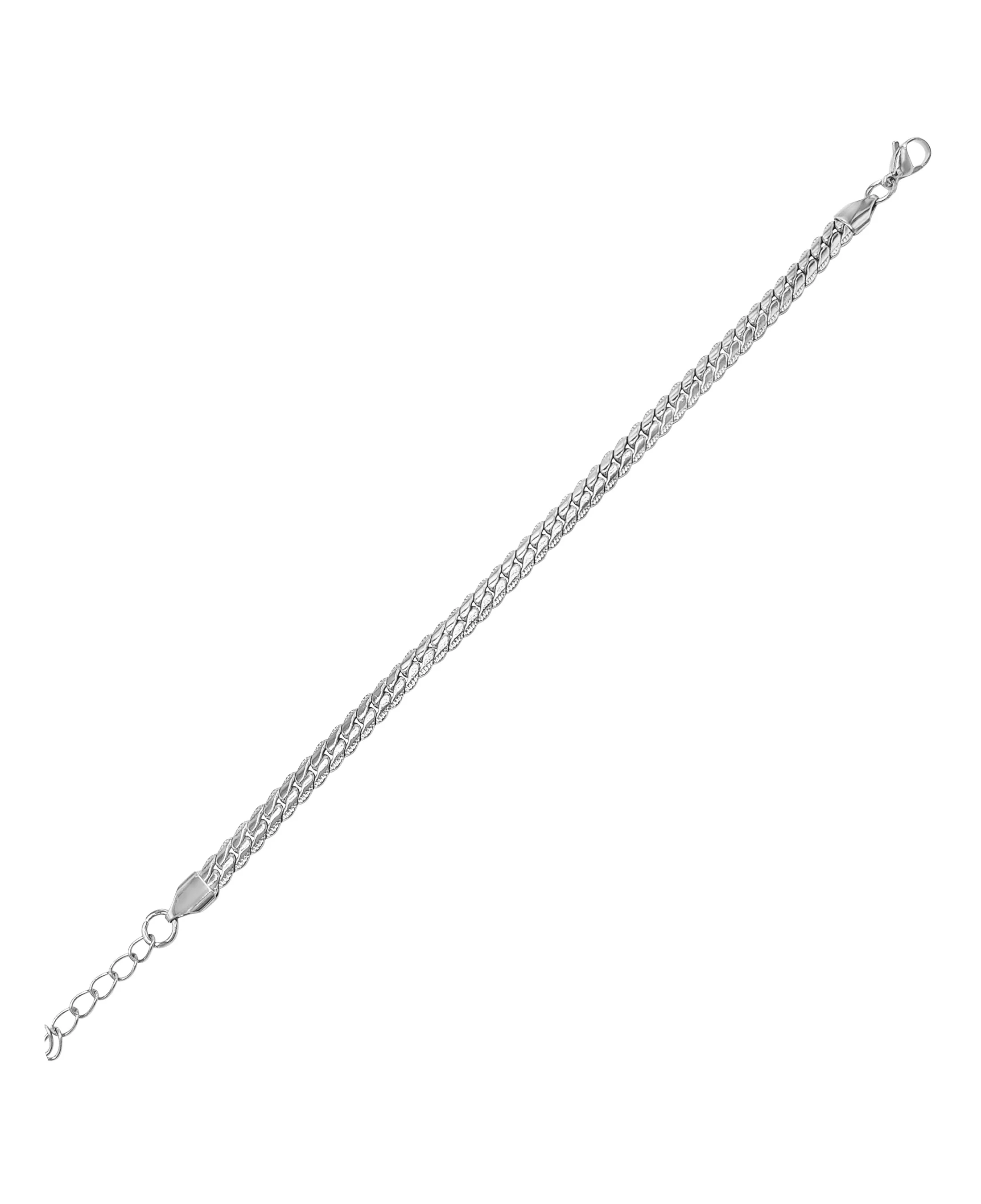 BRACELET EN ACIER MAILLE ANGLAISE - Image 3