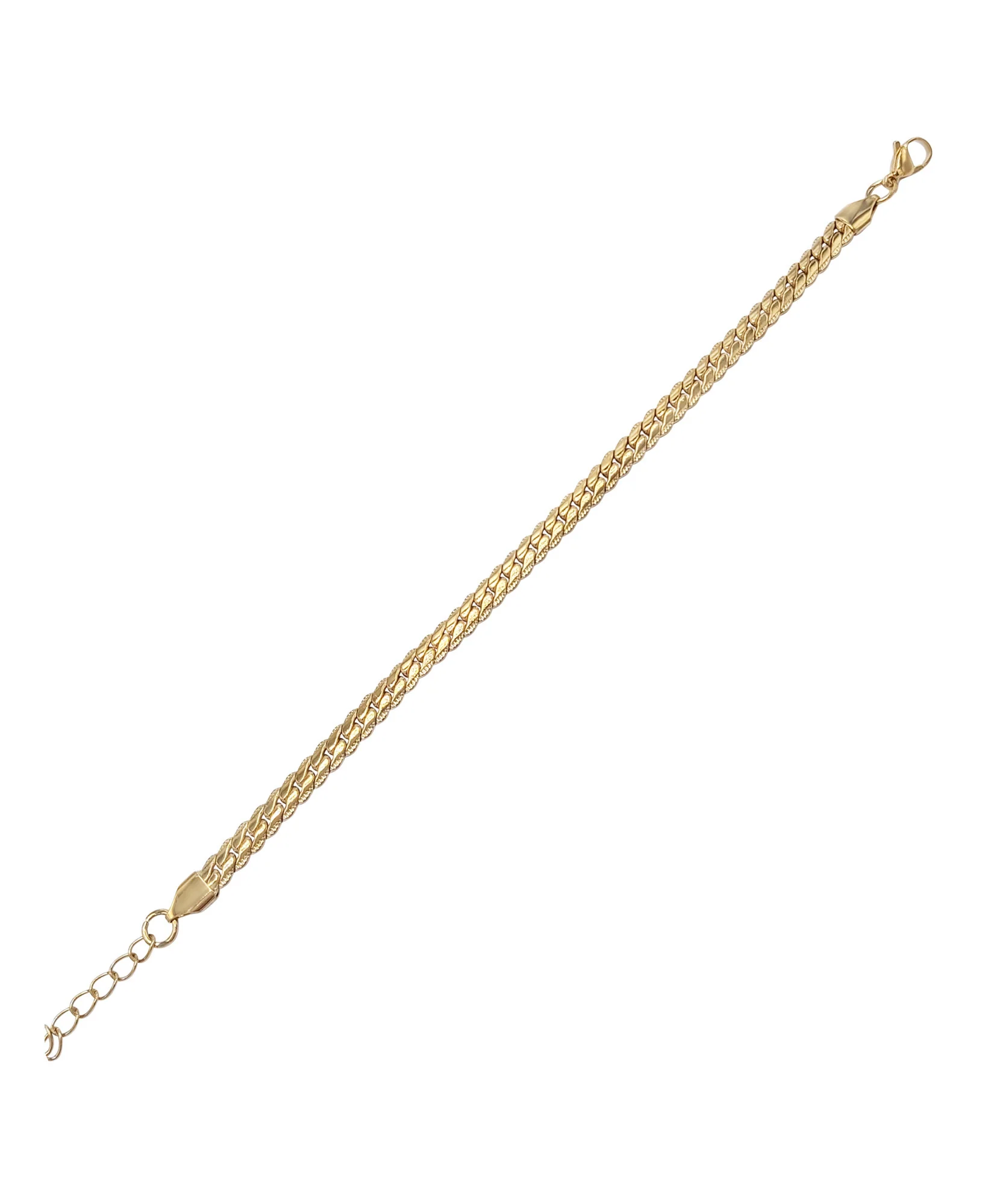 BRACELET EN ACIER MAILLE ANGLAISE 5,5 MM - Image 3