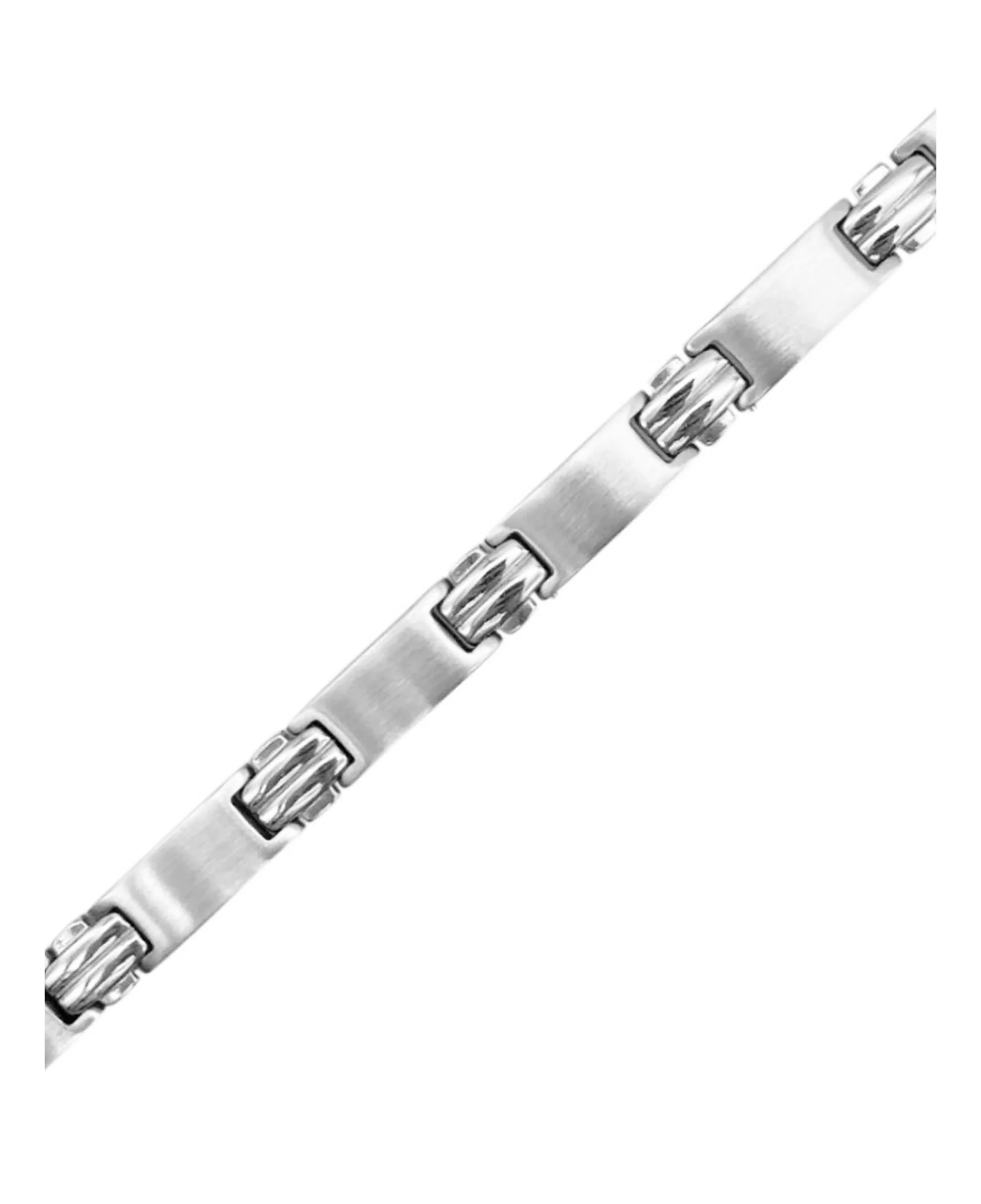 BRACELET EN ACIER MAILLE ARTICULEE