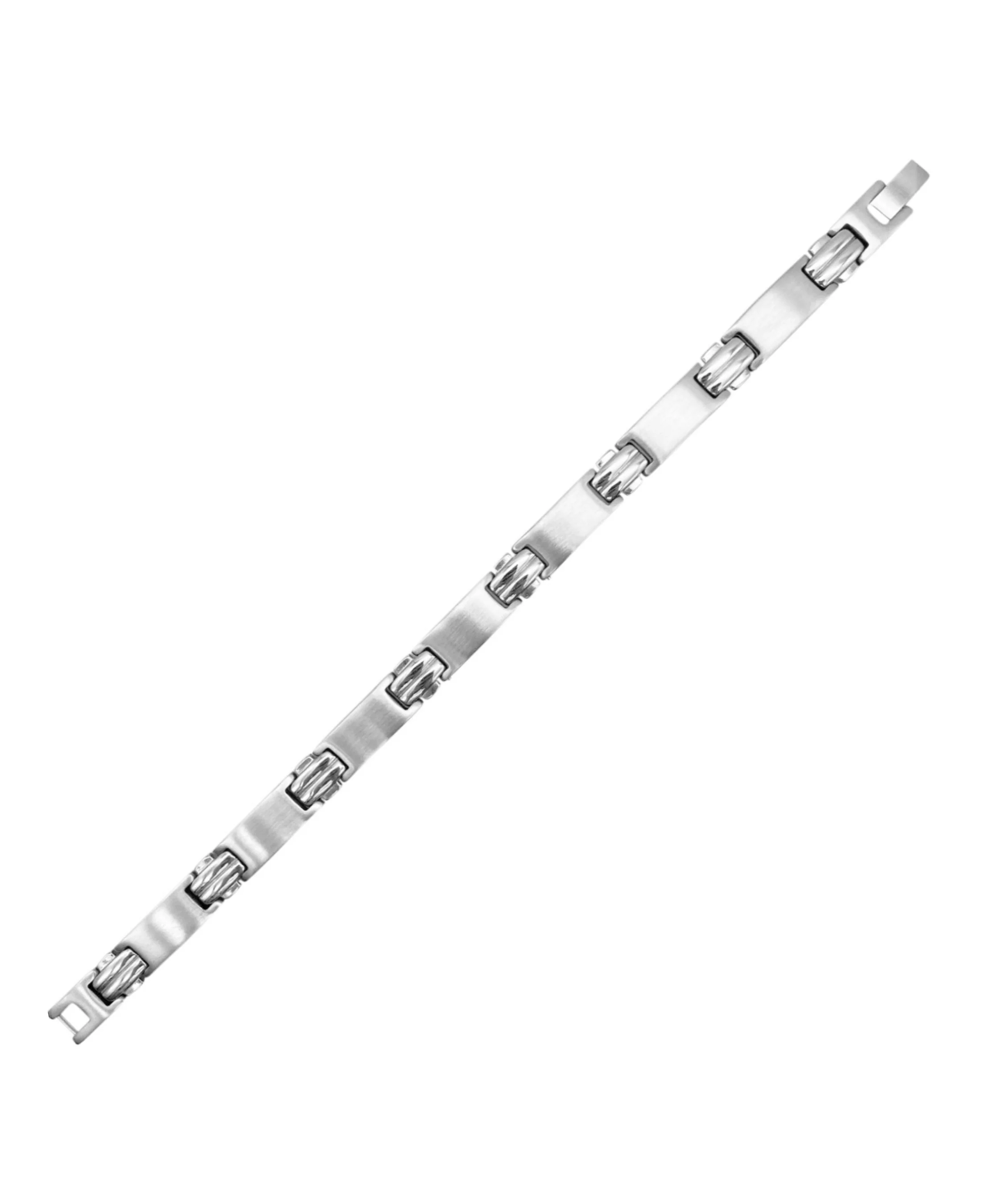 BRACELET EN ACIER MAILLE ARTICULEE - Image 3