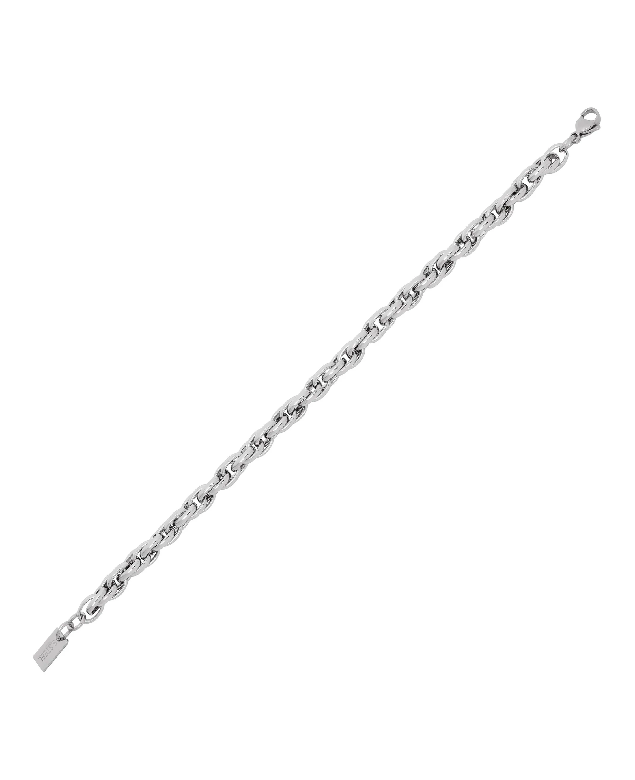 BRACELET EN ACIER MAILLE CORDE - Image 3