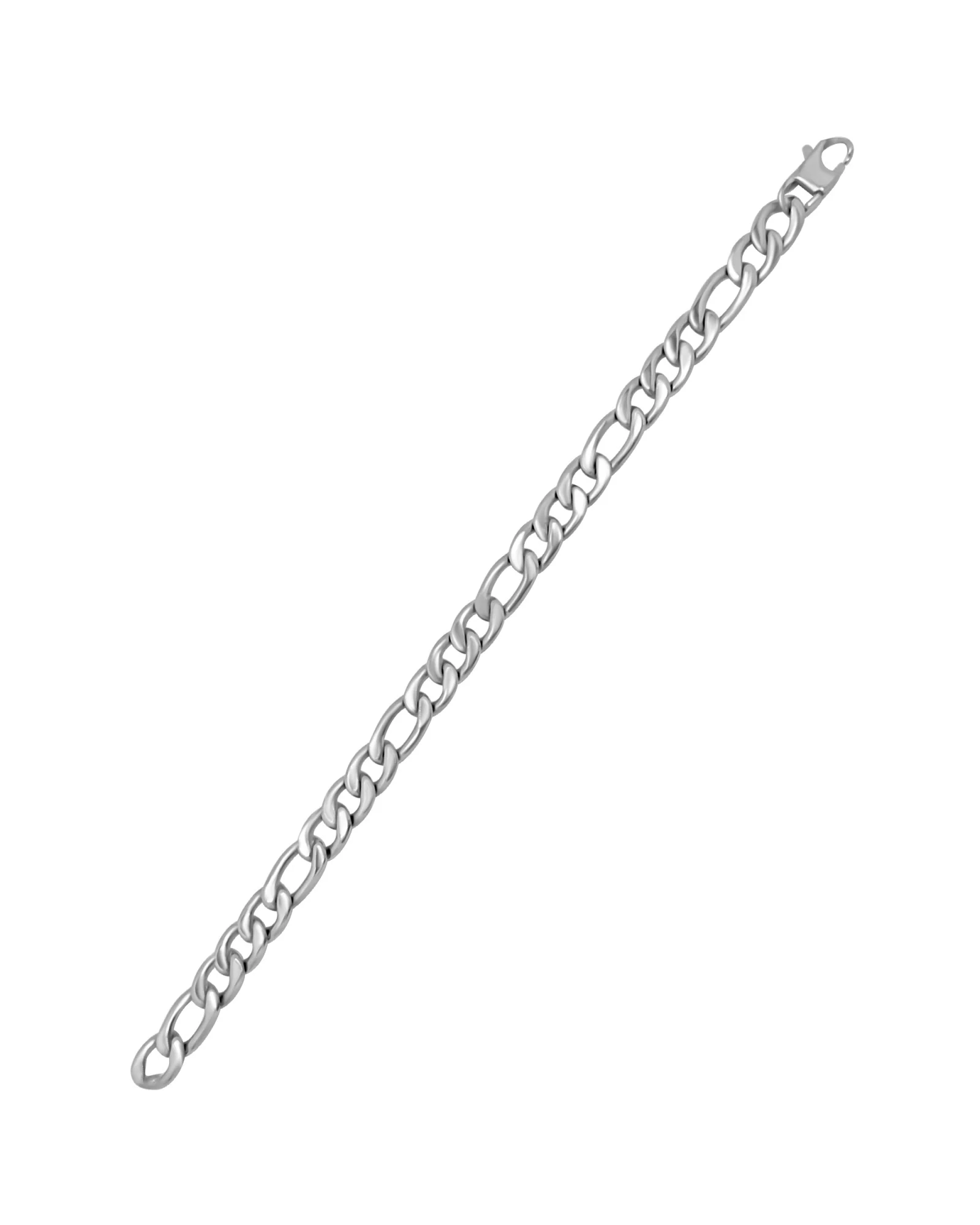 BRACELET EN ACIER MAILLE FIGARO 8,3MM
