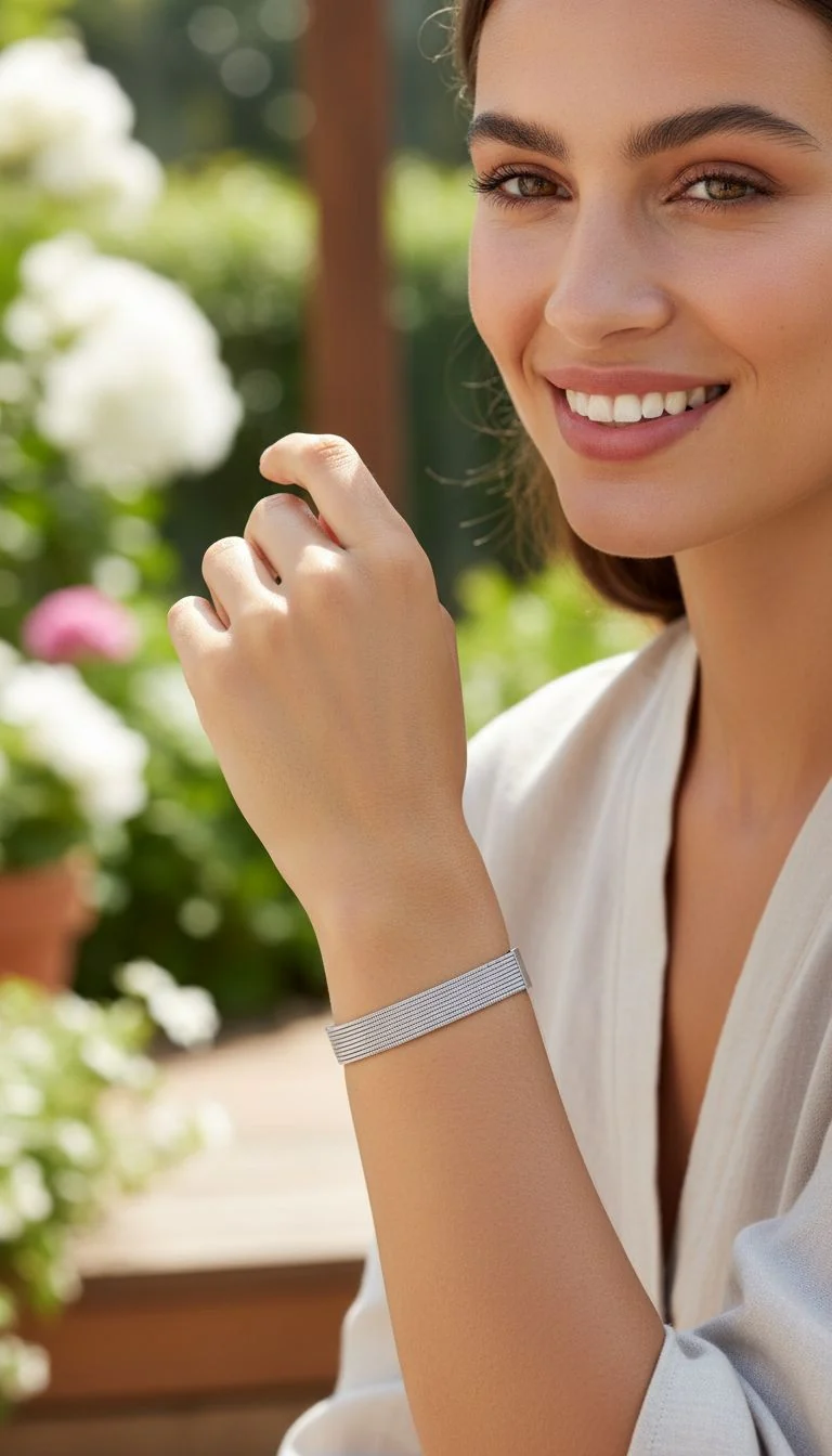 BRACELET EN ACIER MULTI-MAILLES - Image 2