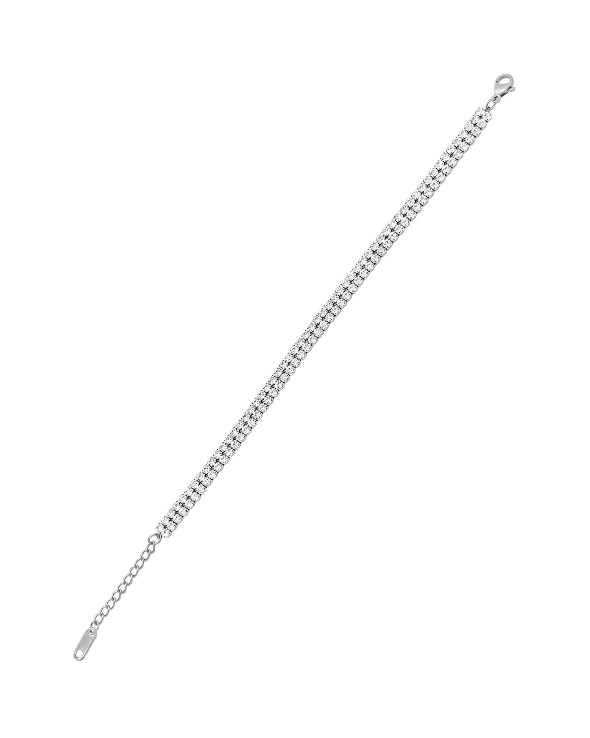 BRACELET EN ACIER RIVIERE AVEC STRASS - Image 3