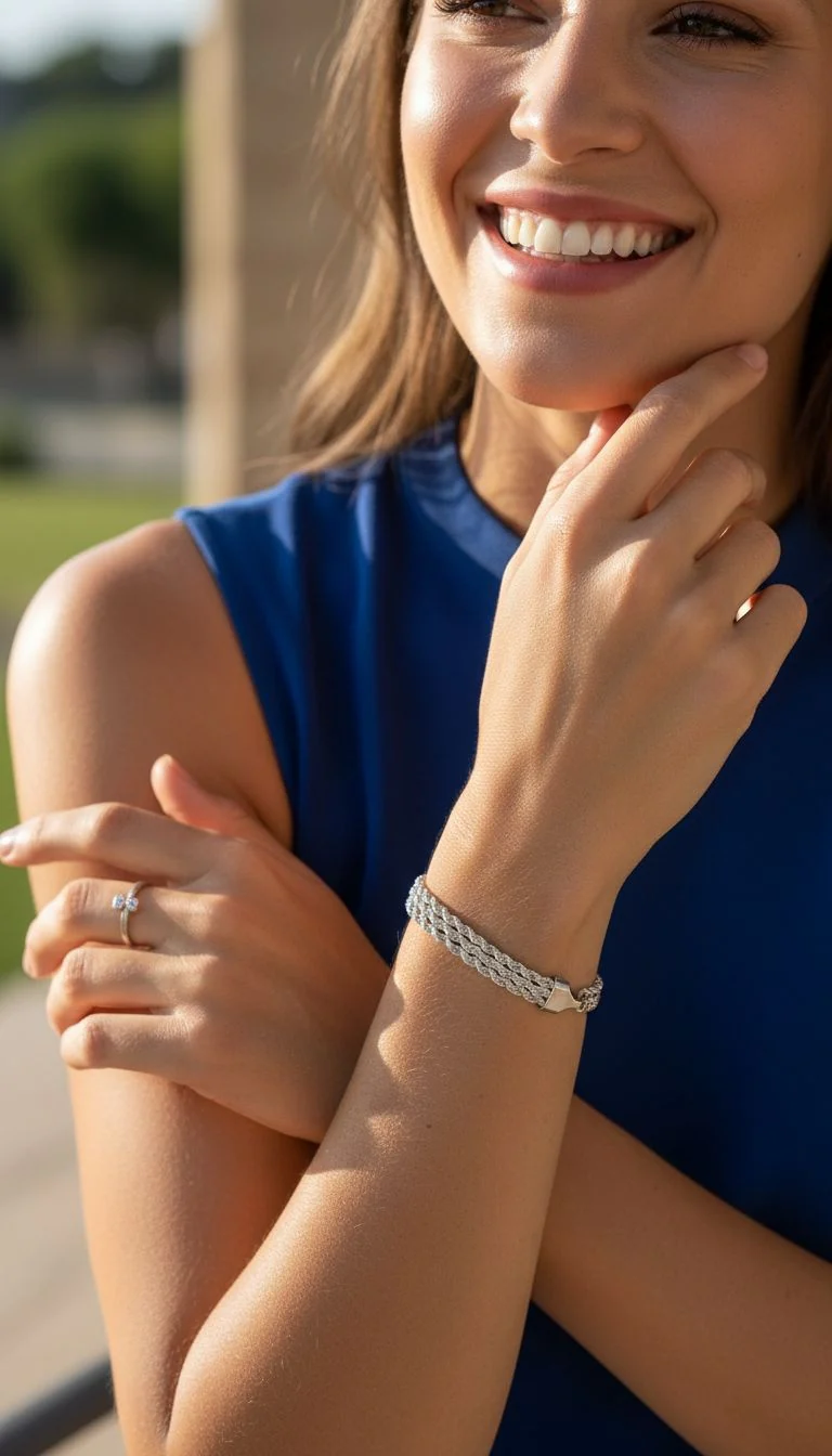 BRACELET EN ACIER TRIPLE CORDE - Image 3