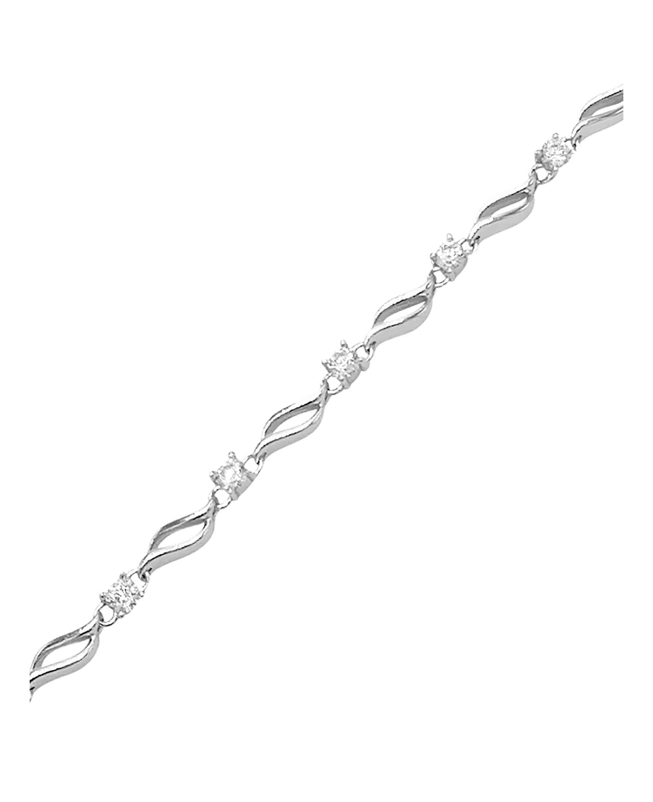 BRACELET EN ARGENT AVEC PIERRES