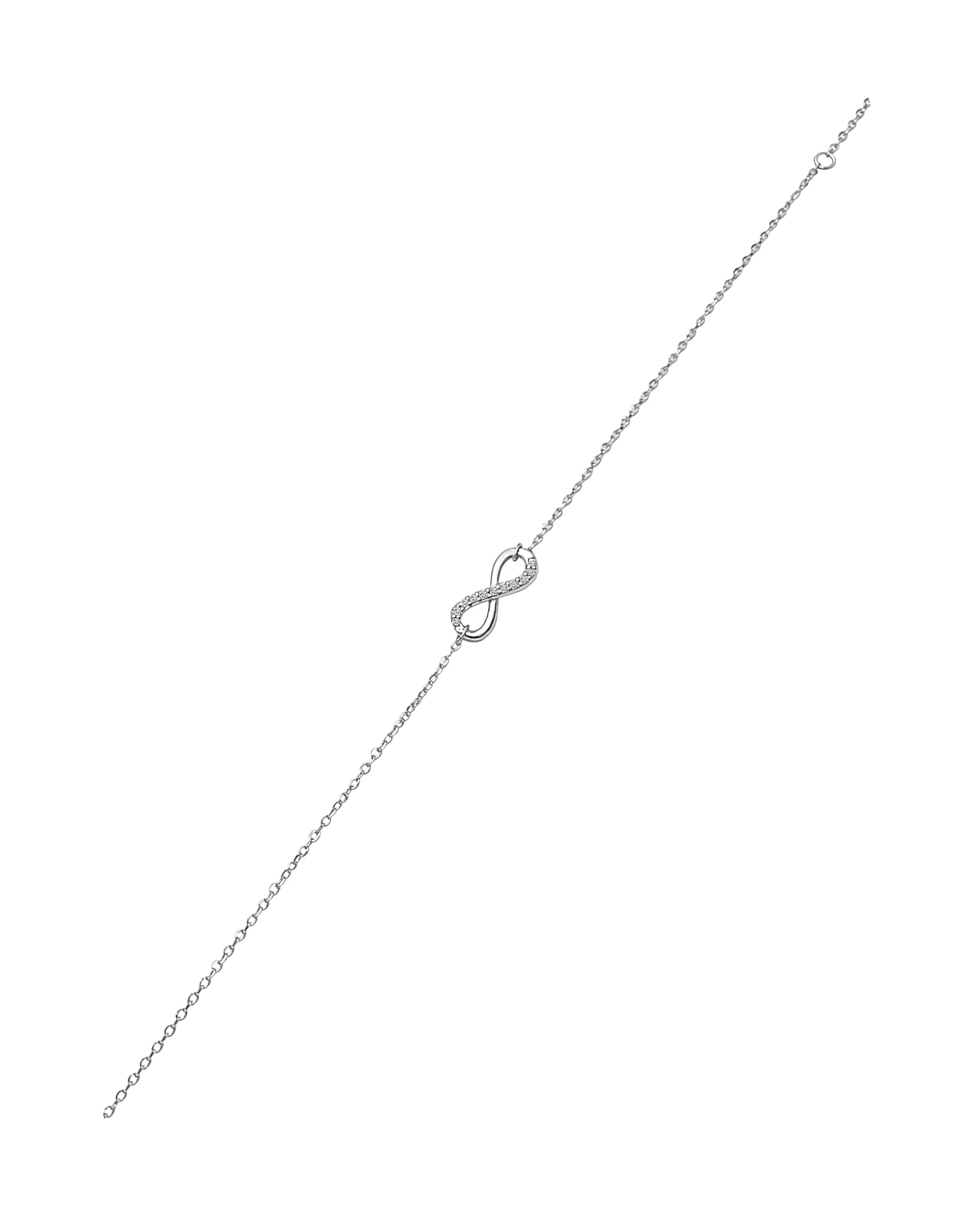 BRACELET EN ARGENT INFINI AVEC PIERRES - Image 3