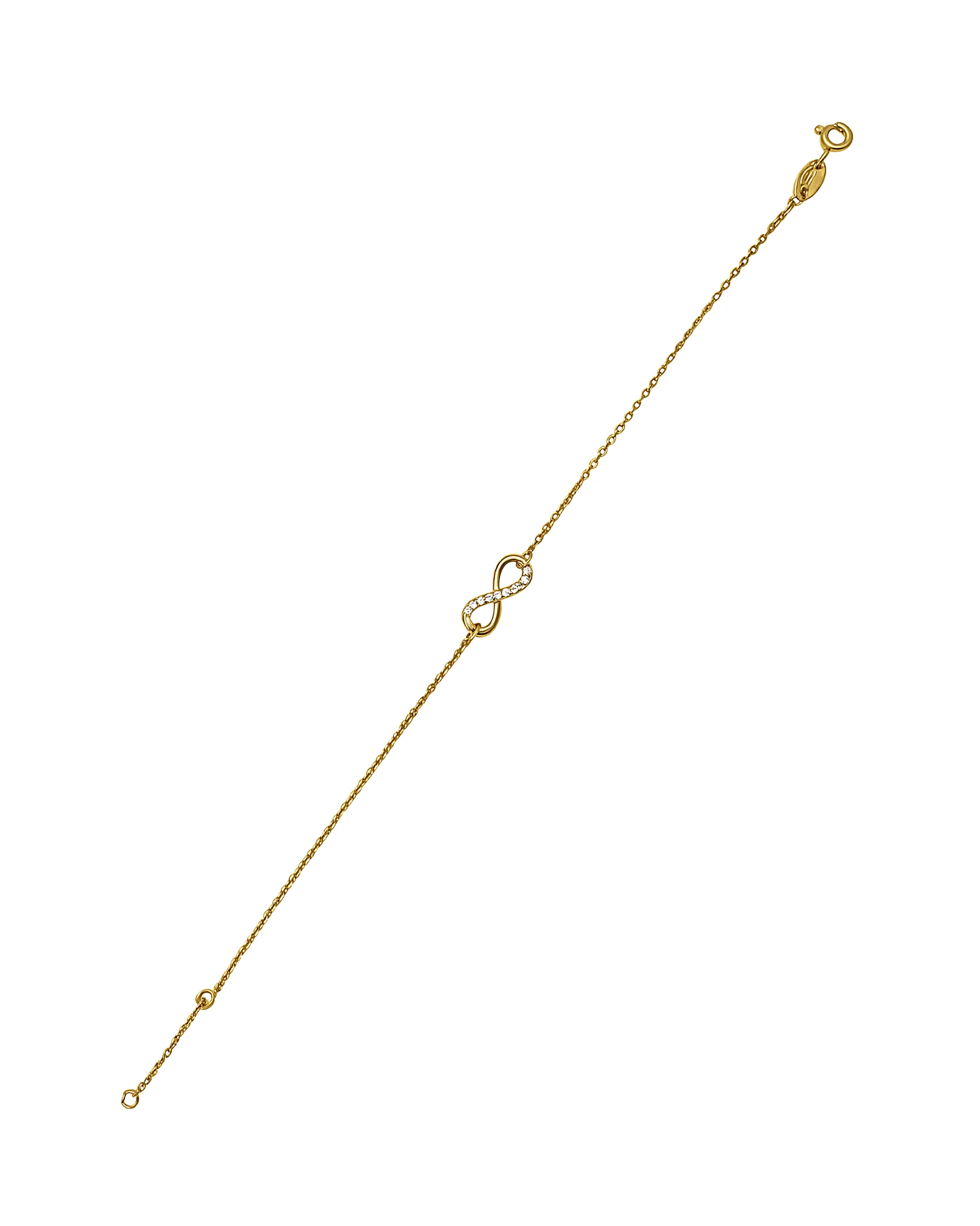 BRACELET EN ARGENT MOTIF INFINI AVEC ZIRCONIUM - Image 3