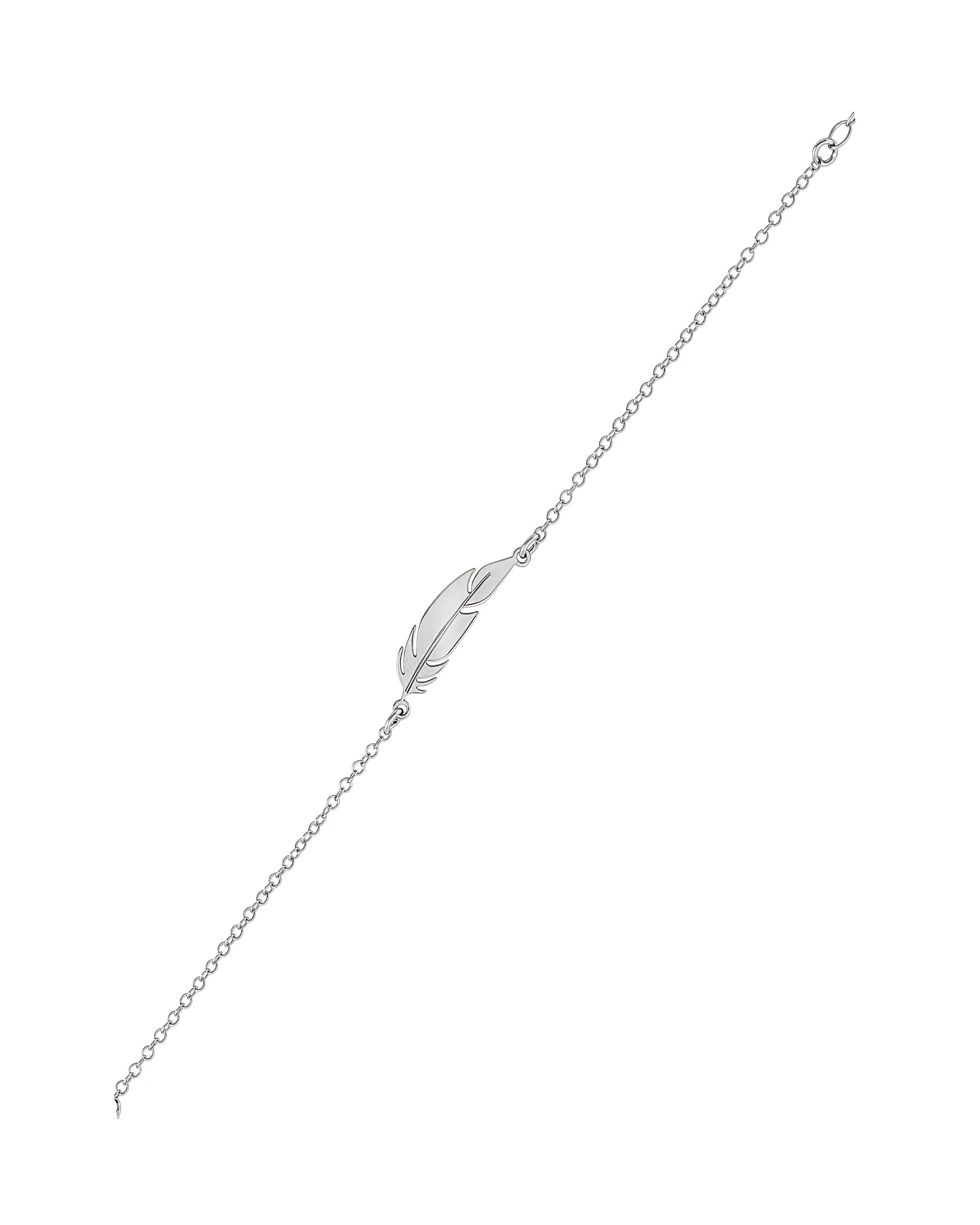BRACELET EN ARGENT PLUME - Image 3