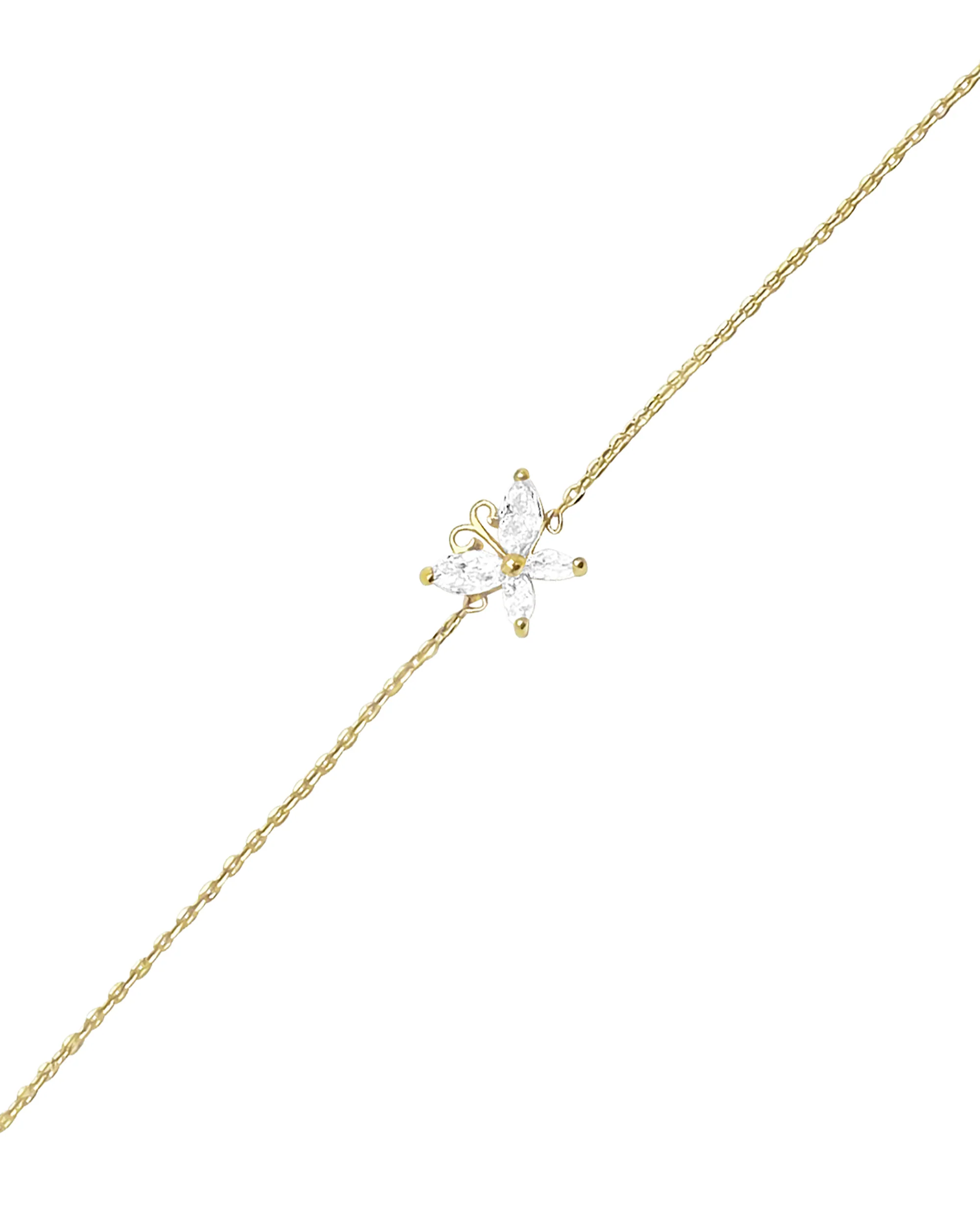 BRACELET FEMME PLAQUE OR – PAPILLON ETINCELANT