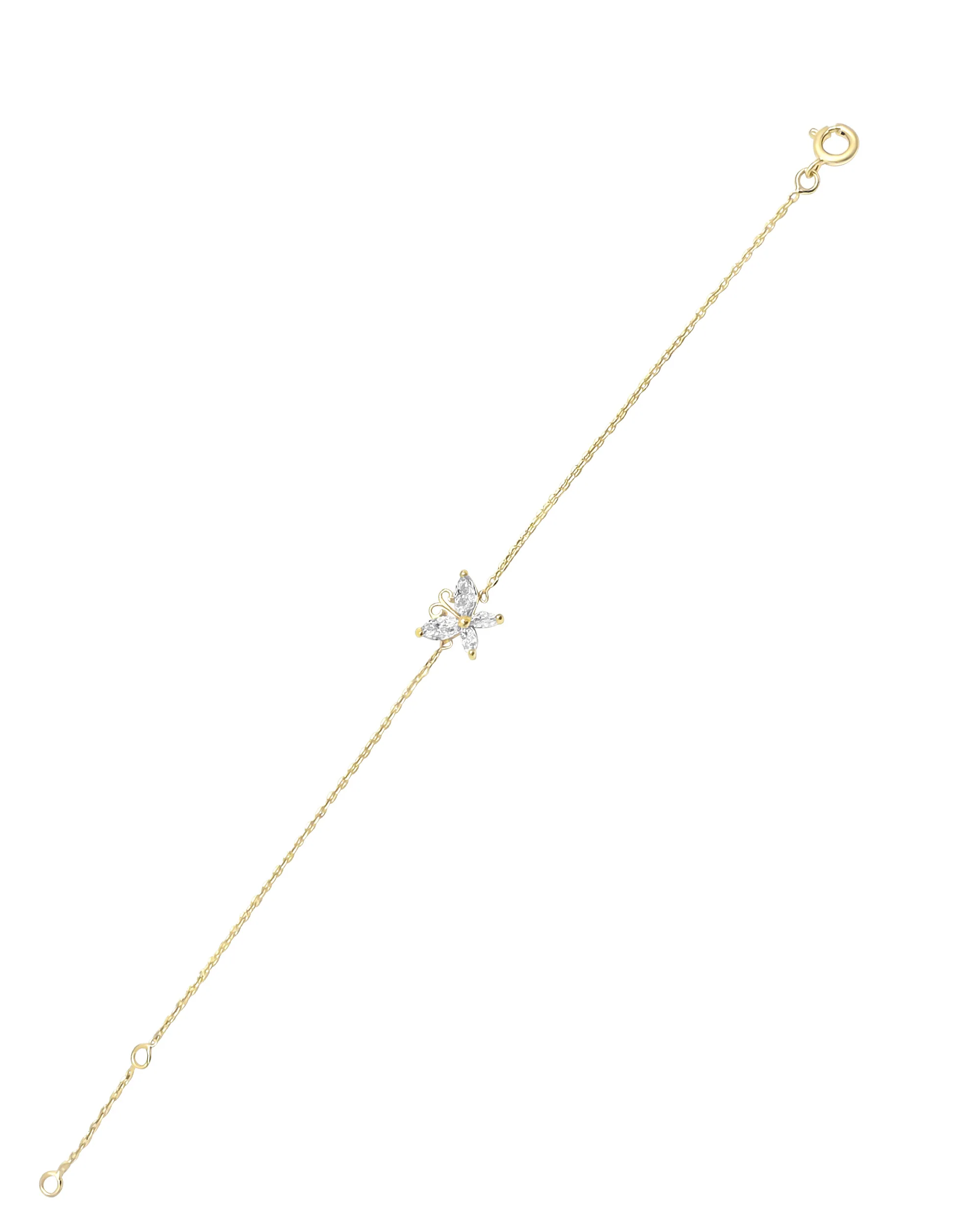 BRACELET FEMME PLAQUE OR – PAPILLON ETINCELANT - Image 3