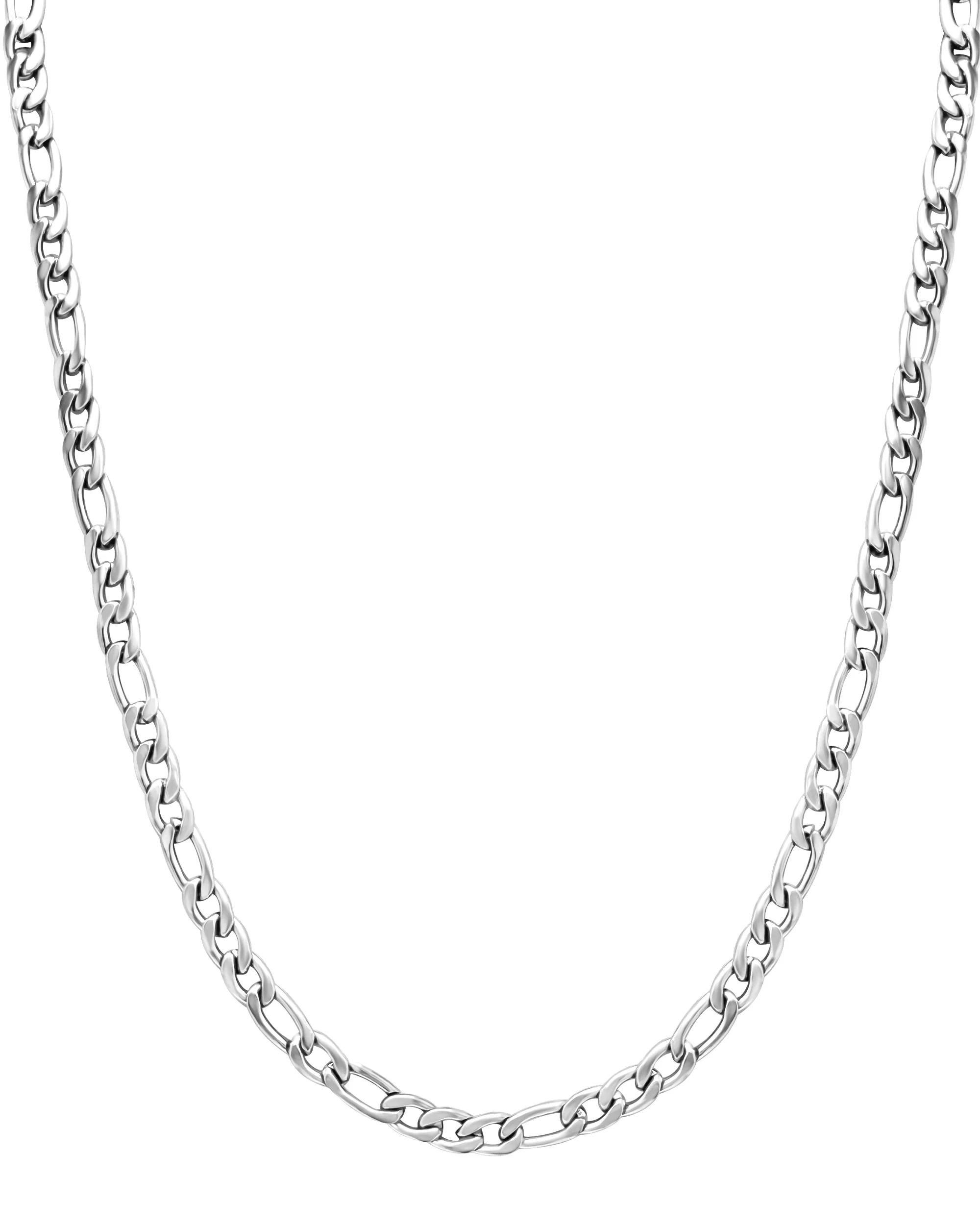 CHAINE EN ACIER MAILLE FIGARO 65 CM