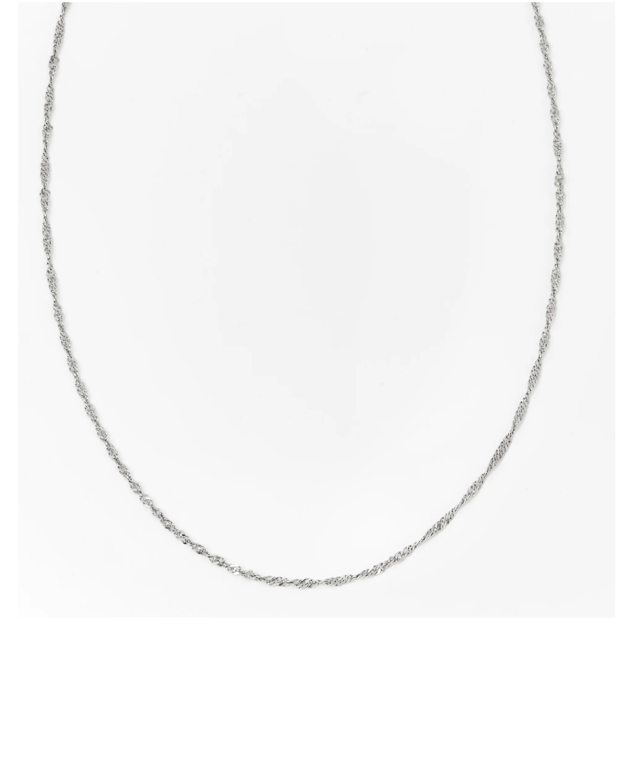 CHAINE EN ARGENT MAILLE SINGAPOUR 2 MM - Image 3