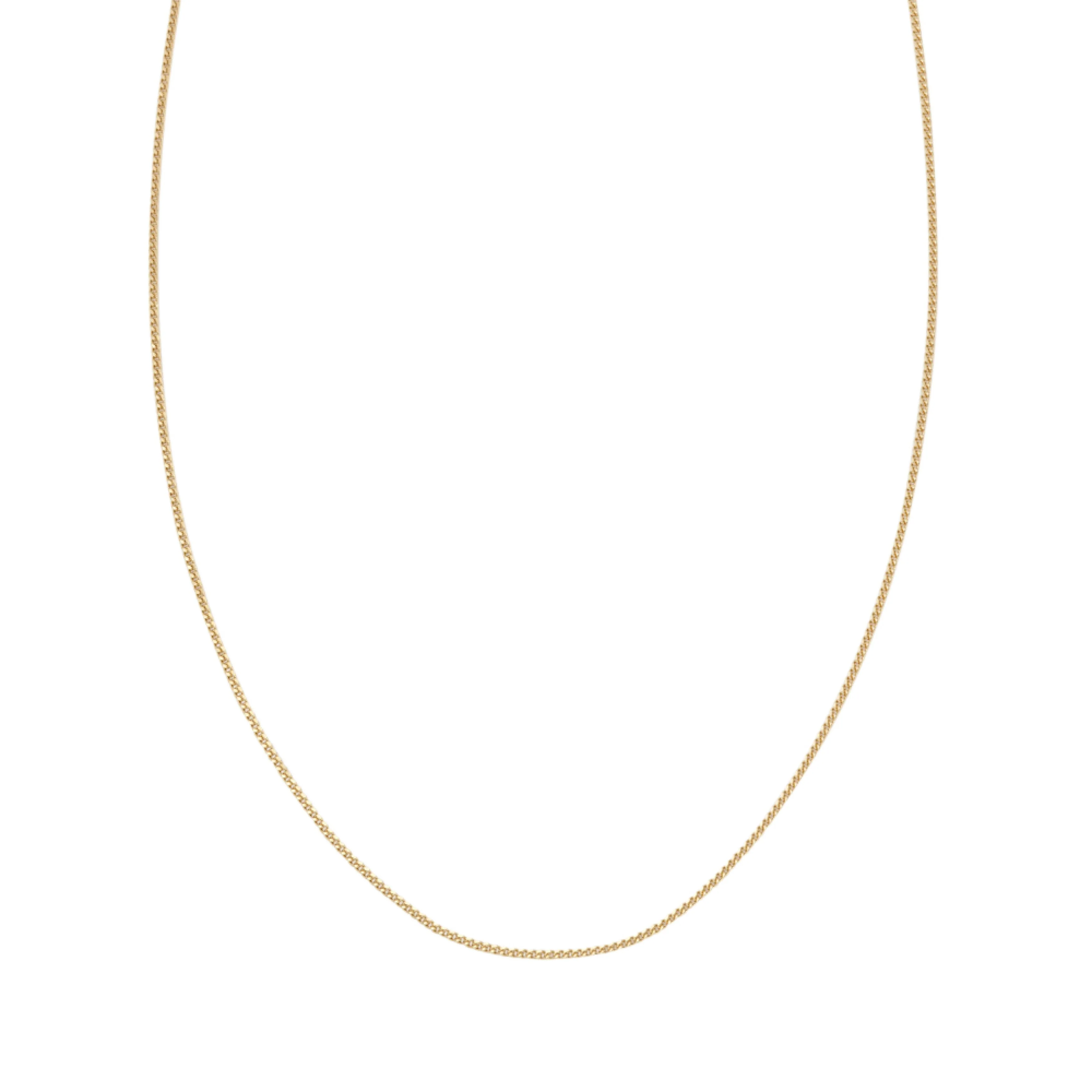 CHAINE EN PLAQUE OR MAILLE GOURMETTE 1,25 MM - Image 3