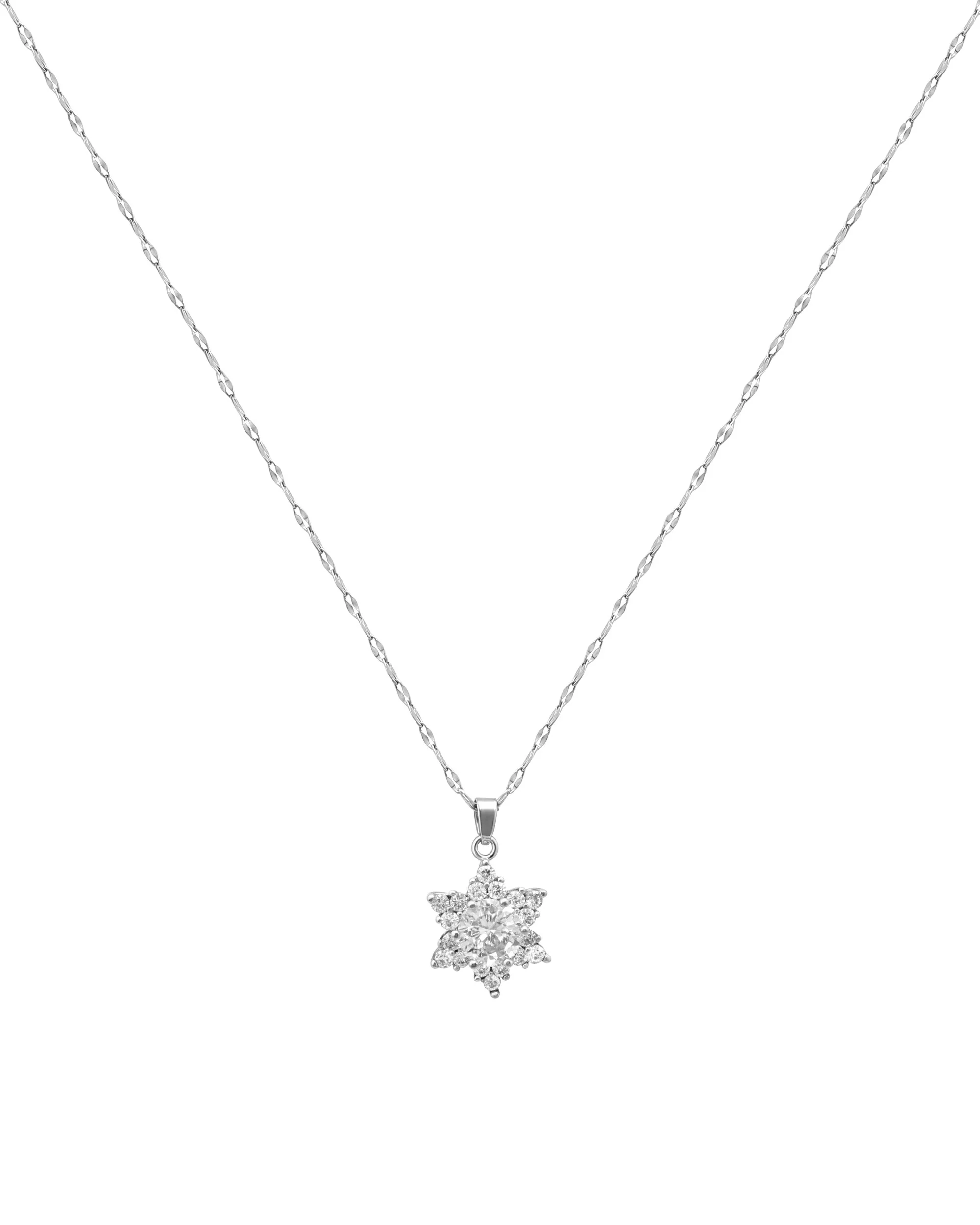 COLLIER EN ACIER PENDENTIF ETOILE AVEC ZIRCONIUM - Image 3