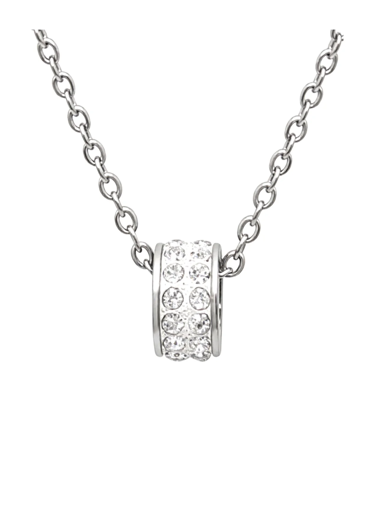 COLLIER EN ACIER CYLINDRE AVEC STRASS - Image 4