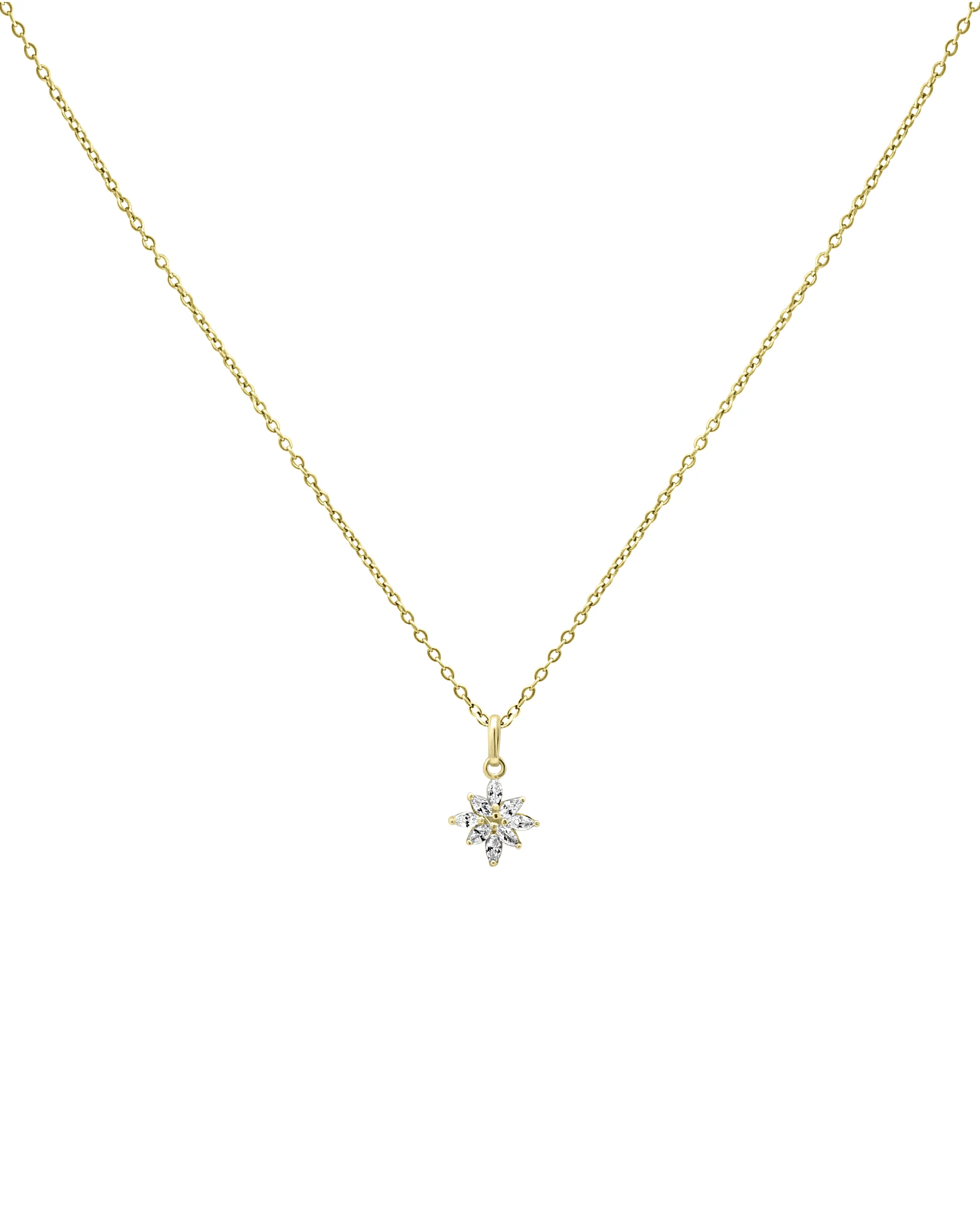 COLLIER EN PLAQUE OR ETOILE AVEC ZIRCONIUM - Image 4