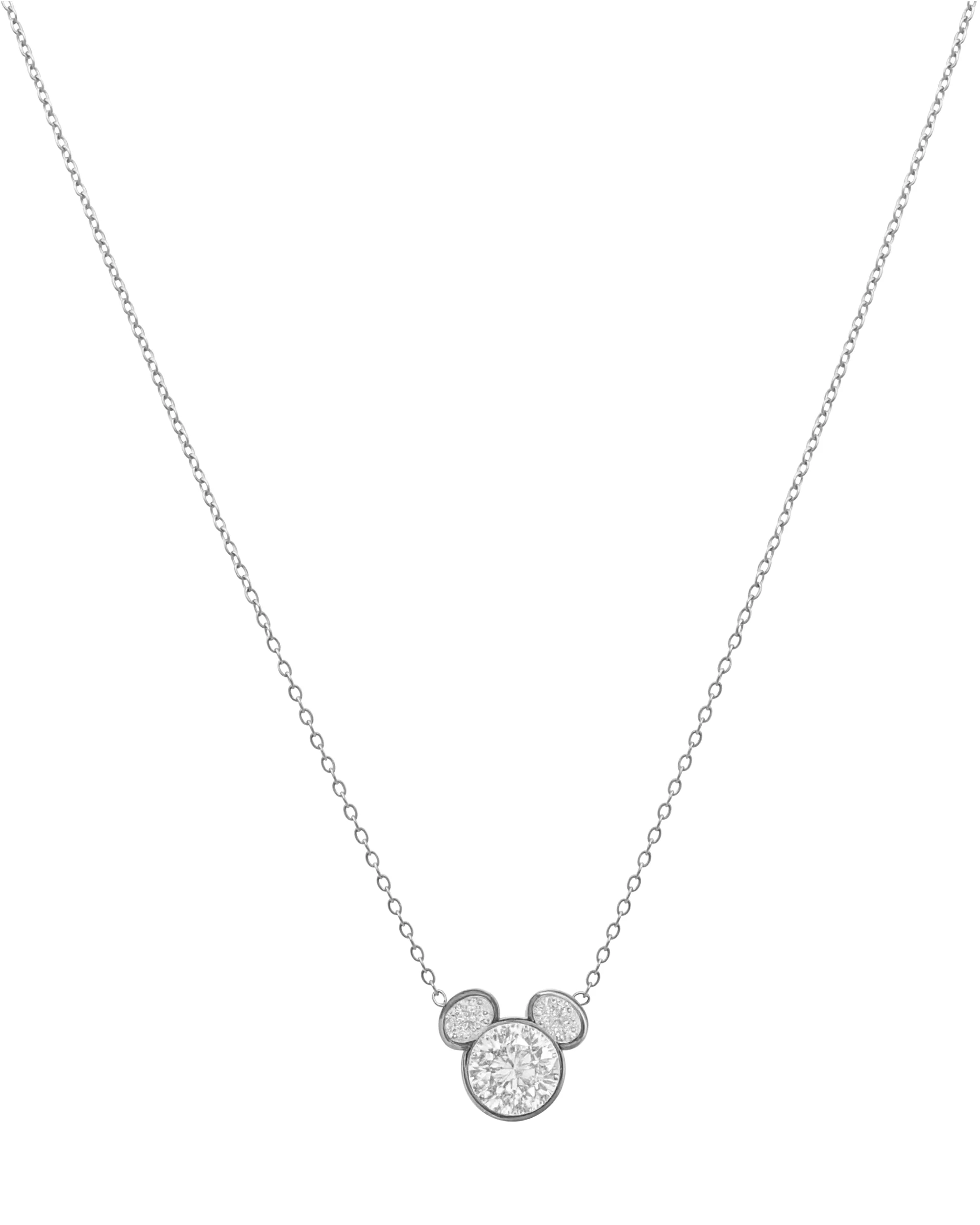 COLLIER EN ACIER TETE DE MICKEY MOUSE AVEC STRASS - Image 3