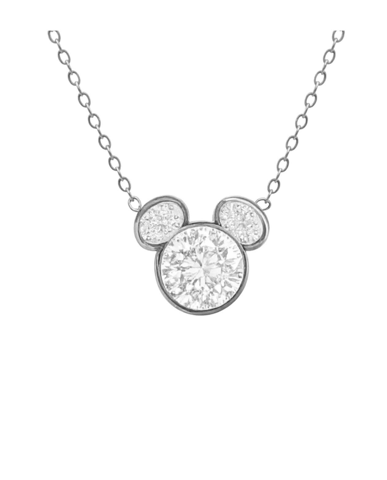 COLLIER EN ACIER TETE DE MICKEY MOUSE AVEC STRASS - Image 4