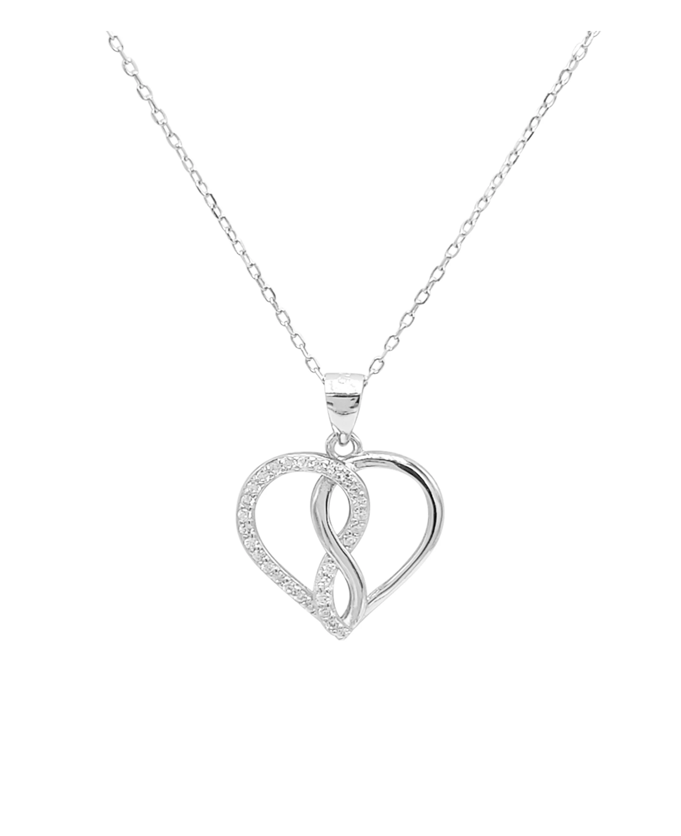 COLLIER COEUR EN ARGENT – L’AMOUR QUI BRILLE